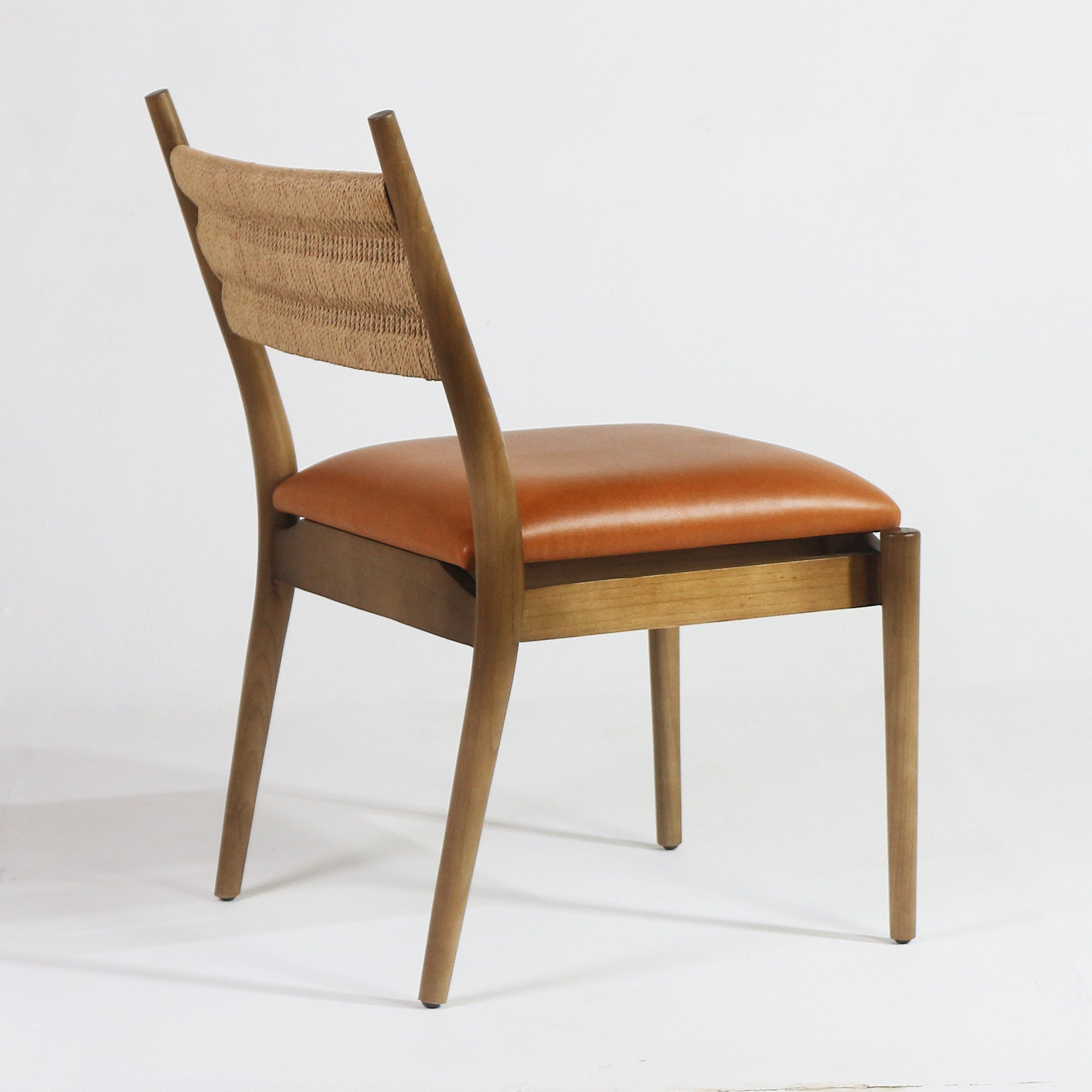 Samsara Leather & Rope Back Side Chair