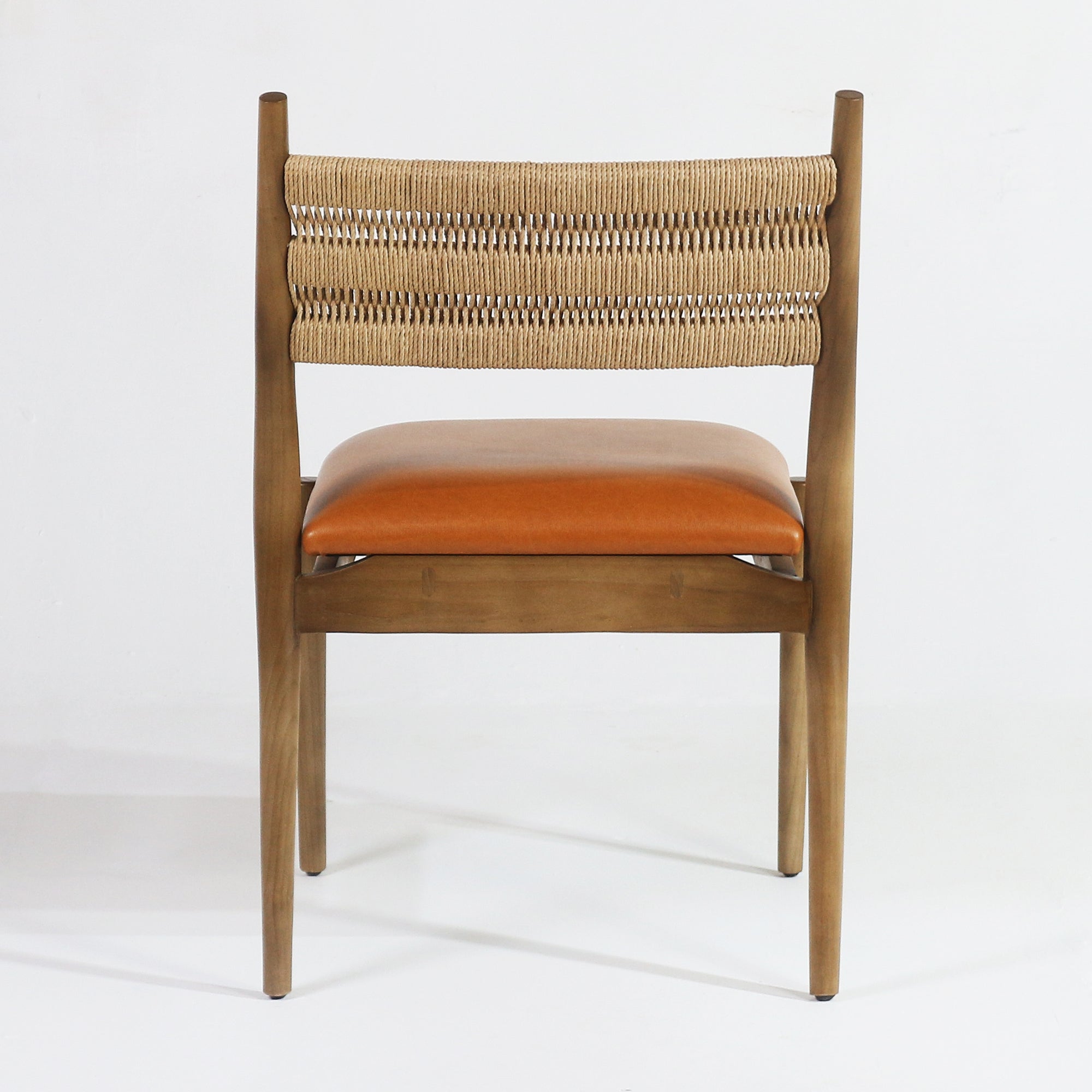 Samsara Leather & Rope Back Side Chair