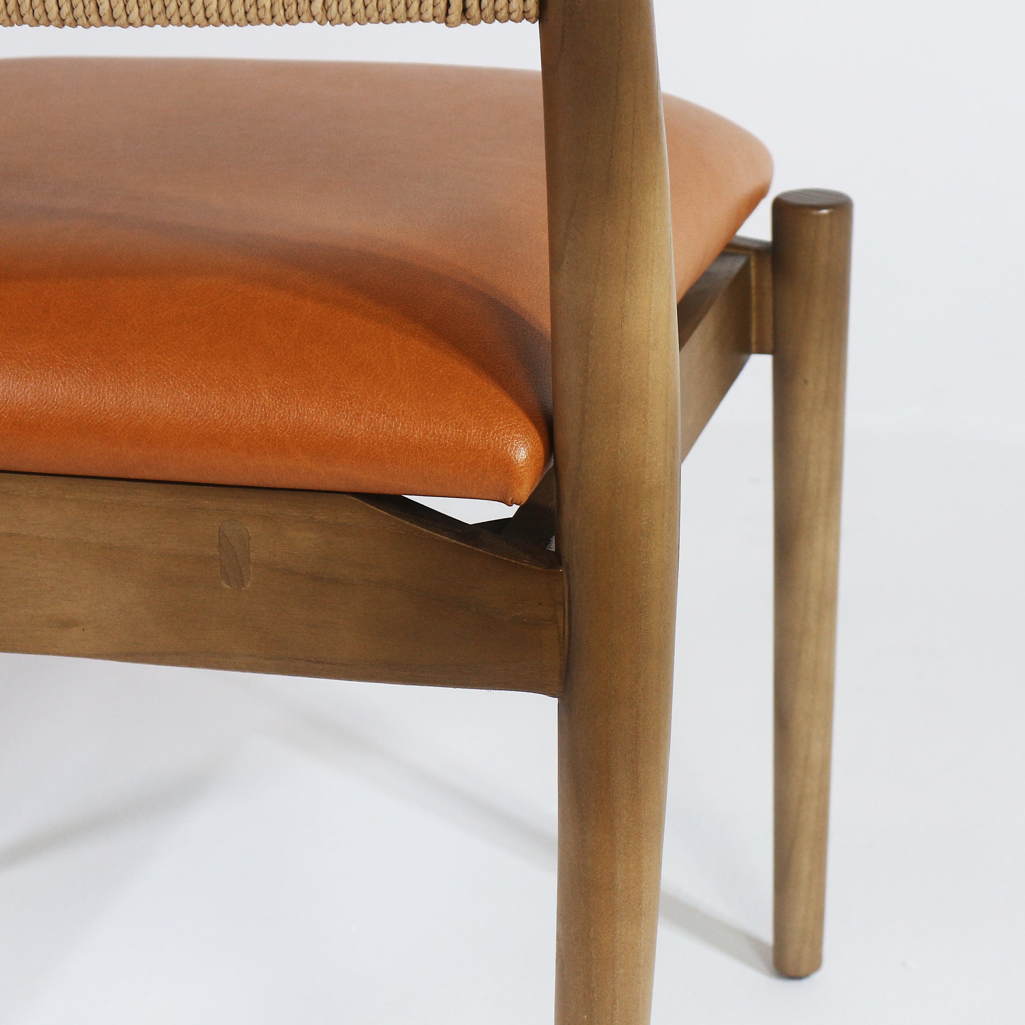 Samsara Leather & Rope Back Side Chair