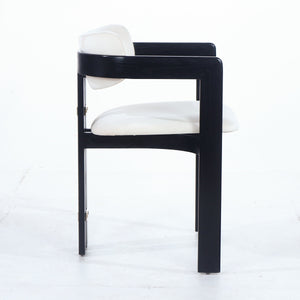 Pamplona Black, Brass & Boucle Dining Chair