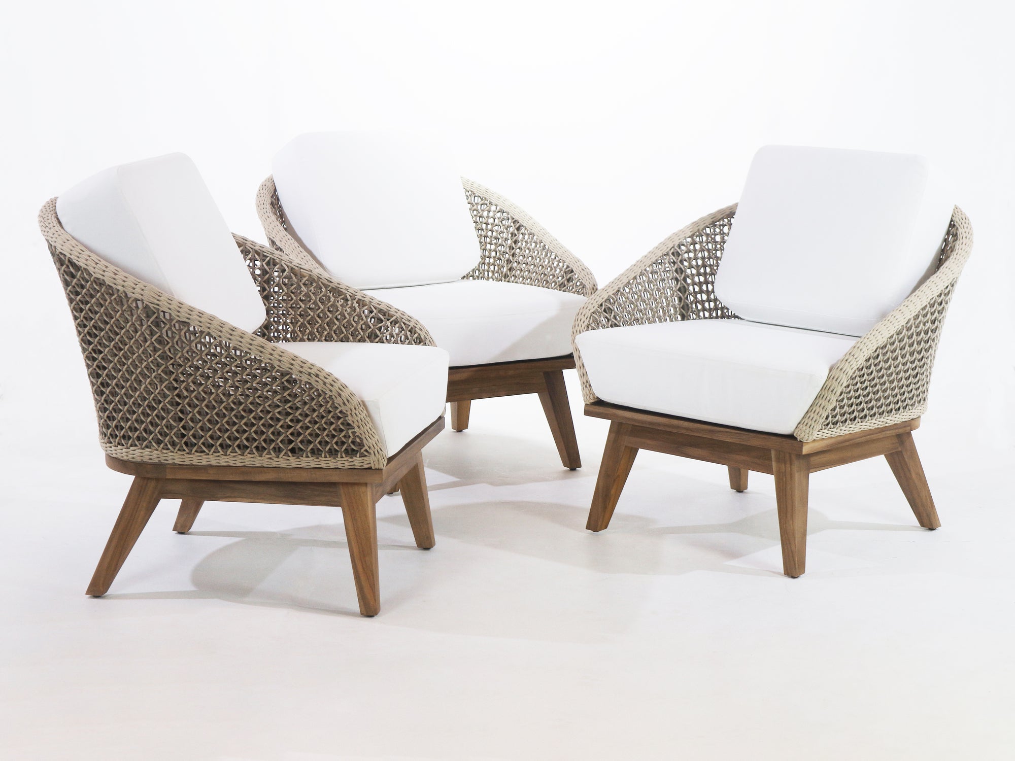 Surakarta Outdoor Accent Chair with UV protected outdoor weaving