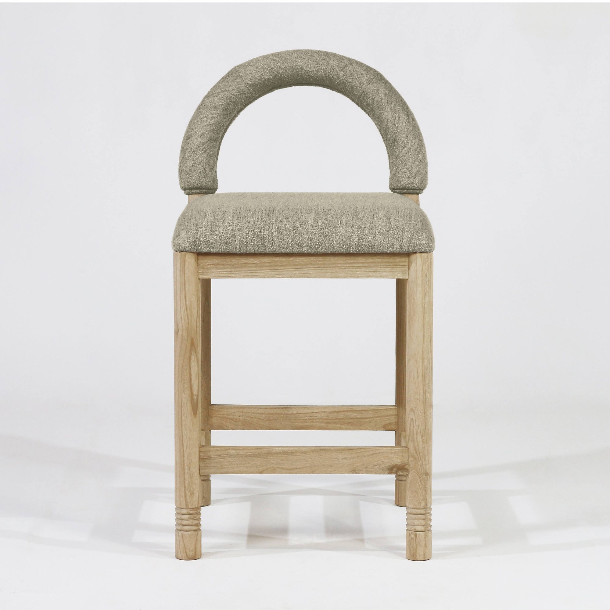 Heidi Oak & Boucle Bar & Counter Stool