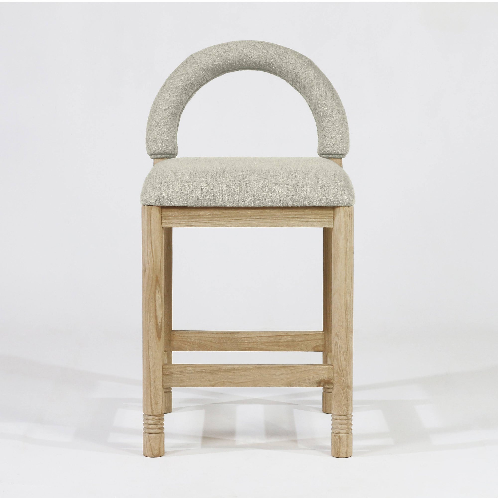 Heidi Oak & Boucle Bar & Counter Stool