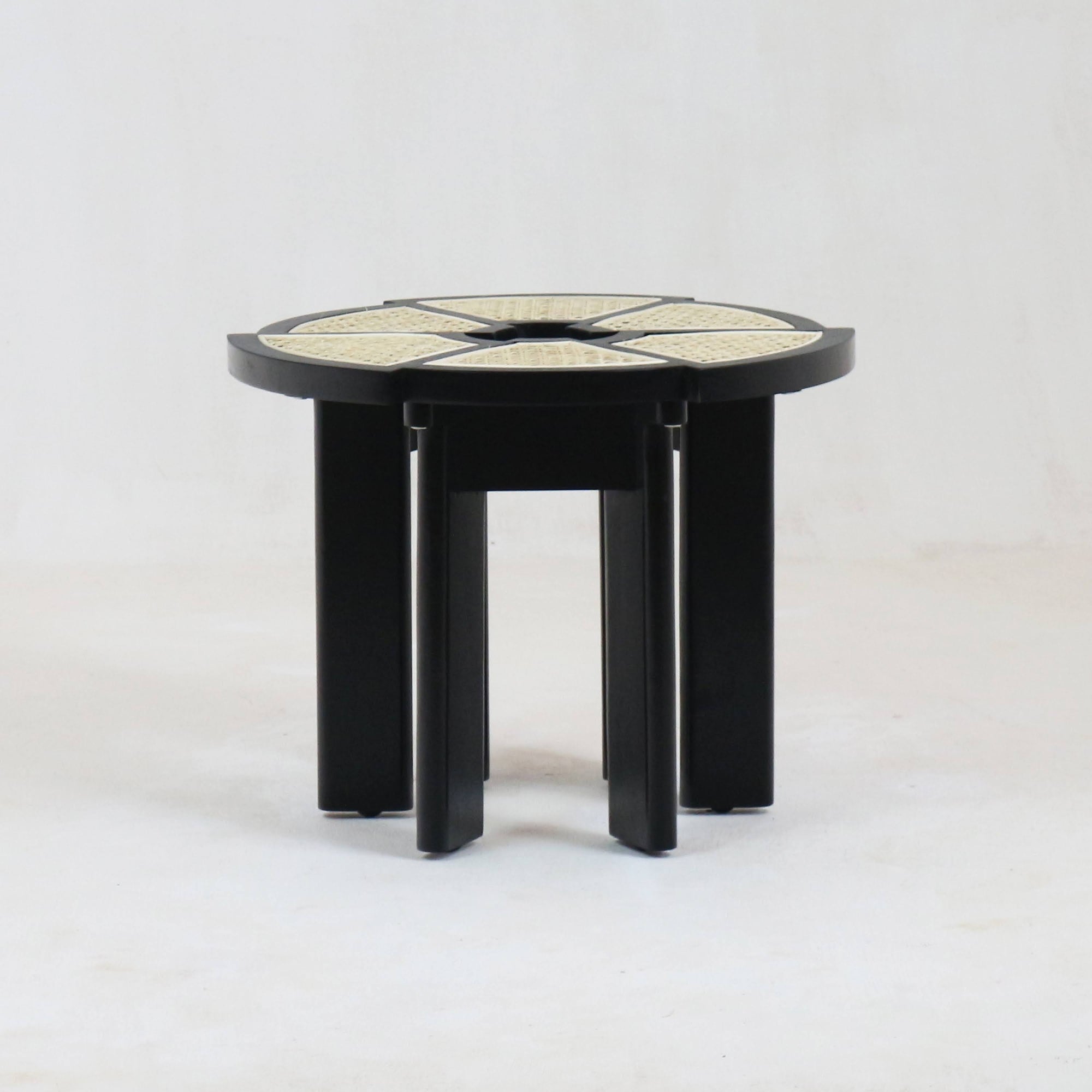 Charlotte Perriand Rio Side Table in Black Gloss