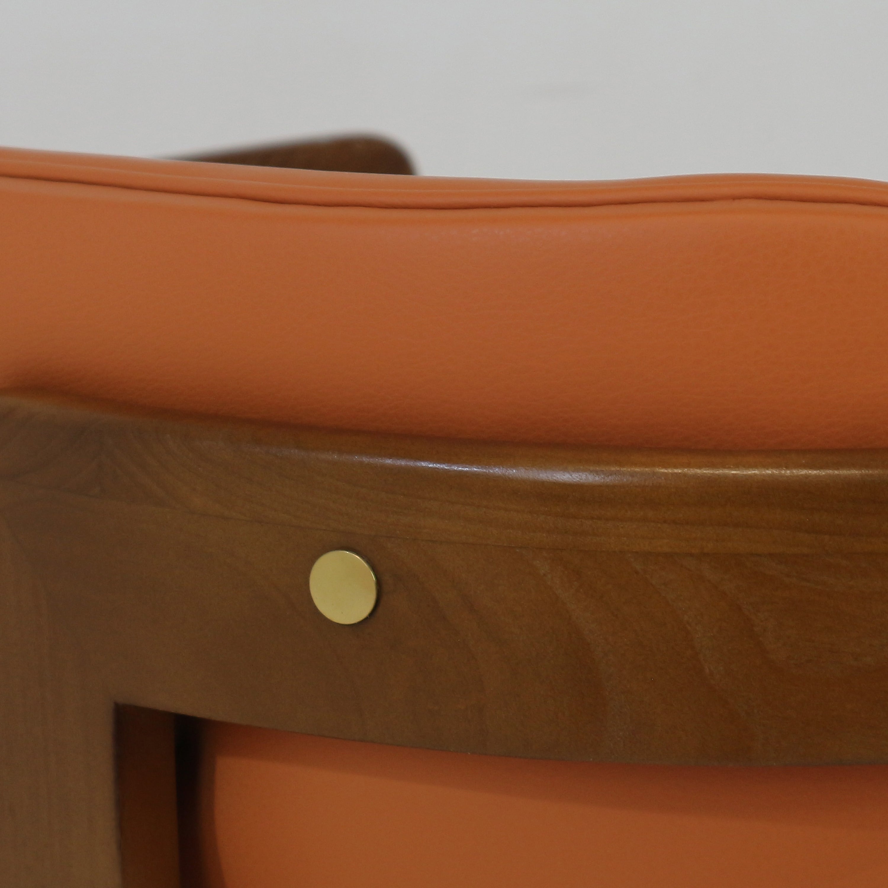 Pamplona Walnut Dining Chair with Rubio Monocoat Finish and Gruppo Mastrotto Leather