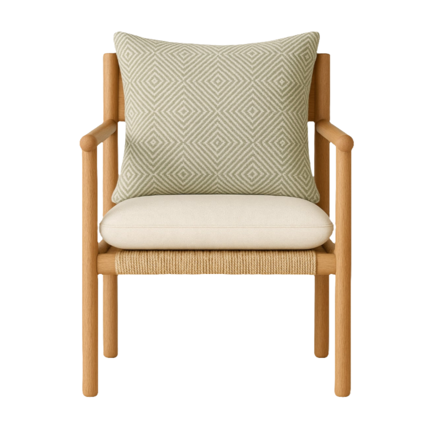 Corrie Oak & Papercord Danish Dining Chair
