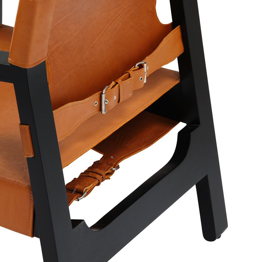 Barcelona Accent Chair in Mahogany Black - INTERIORTONIC