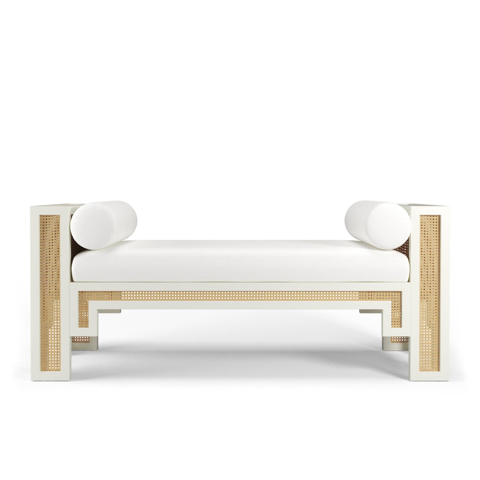 Calvin Rattan End of Bed Bench Seat - INTERIORTONIC