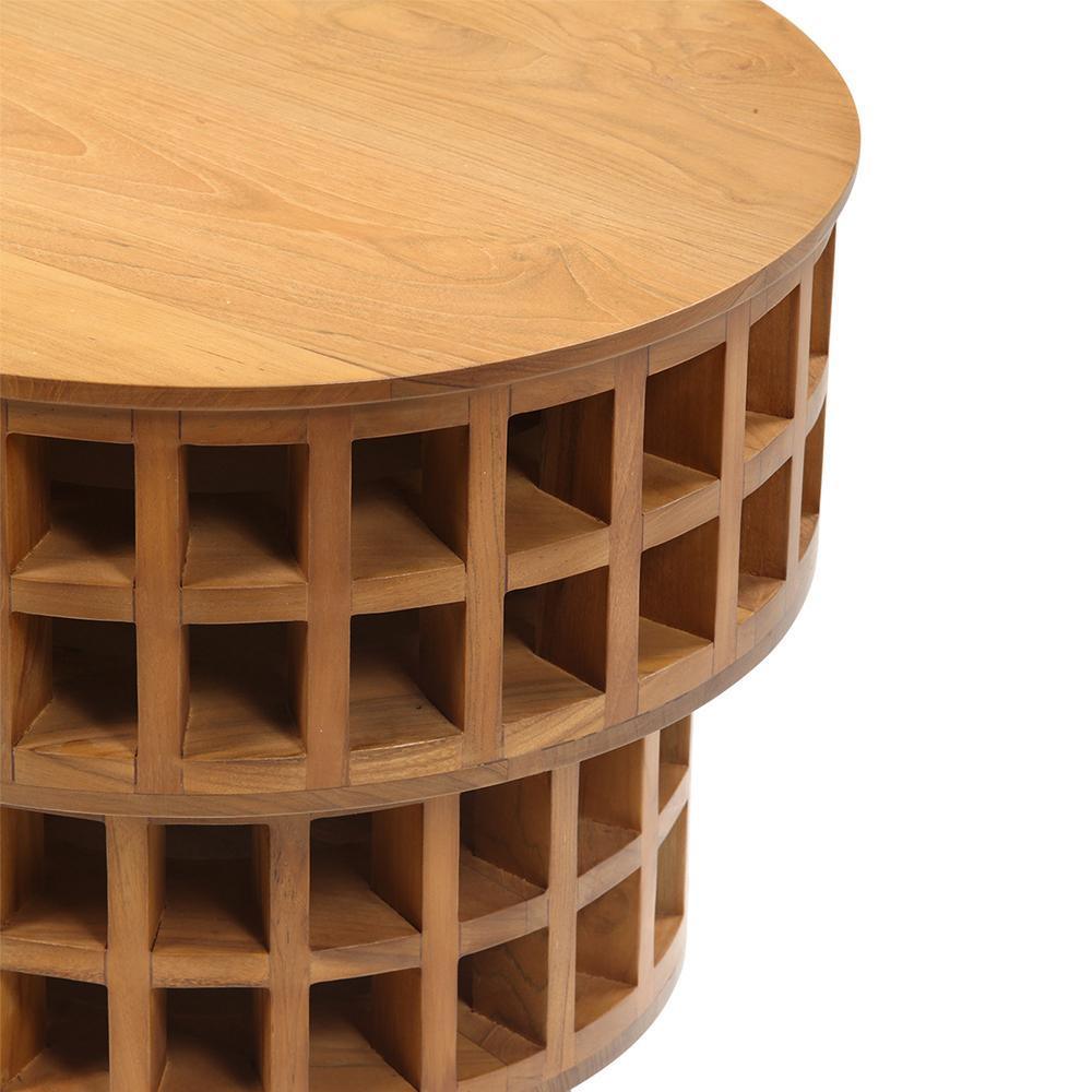 Carabo Designer Table in Teak - INTERIORTONIC