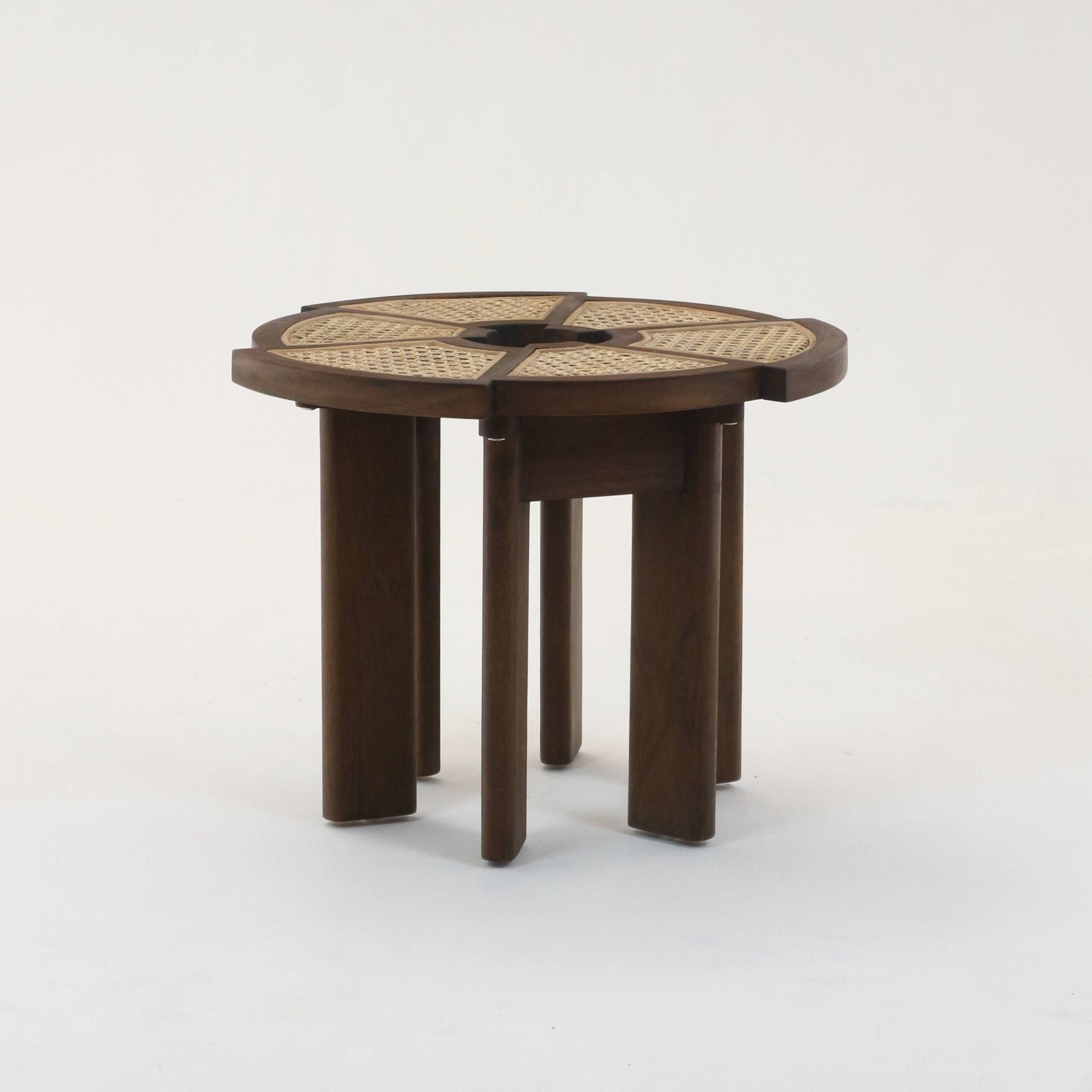 Charlotte Perriand Rio Side Table in Medium Brown - INTERIORTONIC