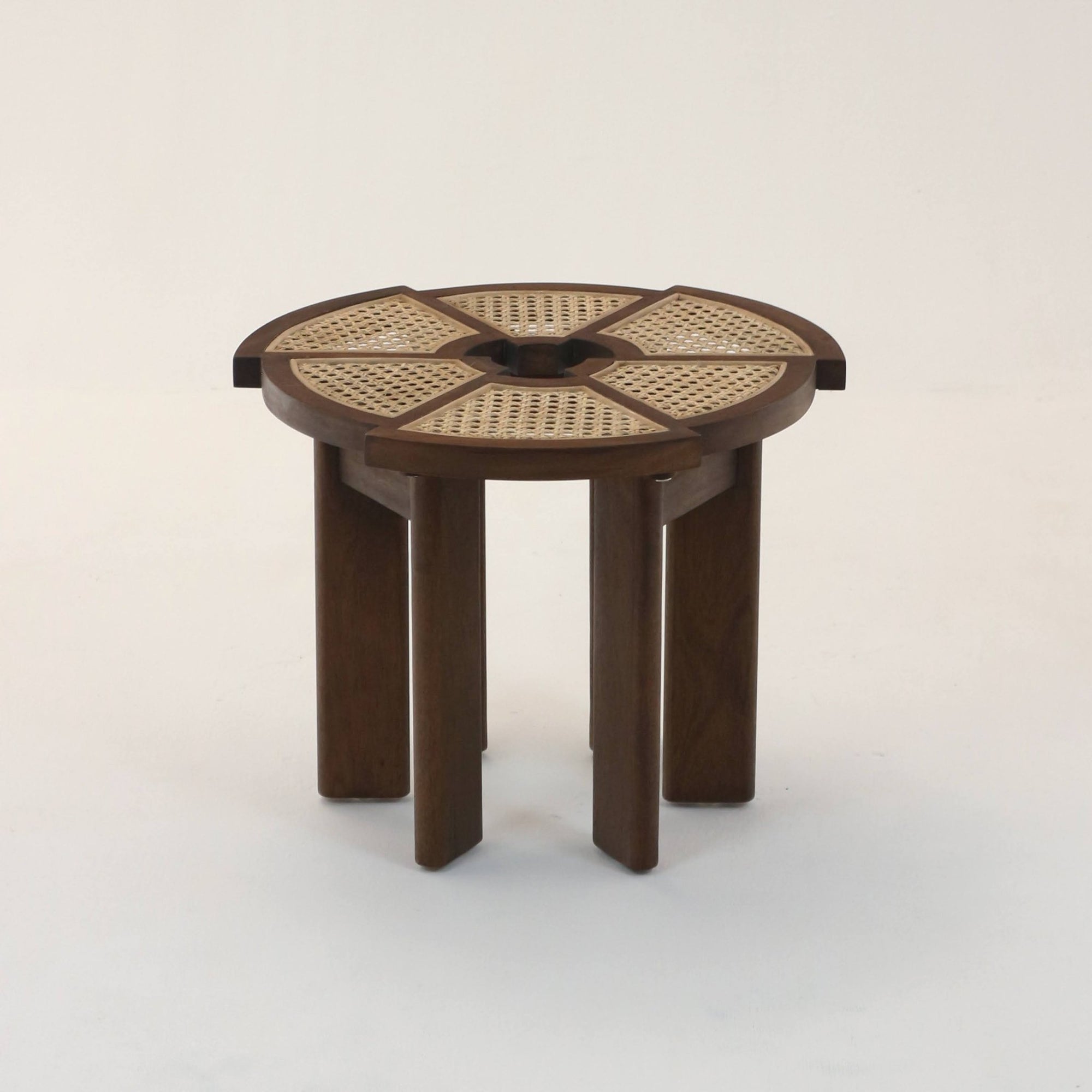 Charlotte Perriand Rio Side Table in Medium Brown - INTERIORTONIC