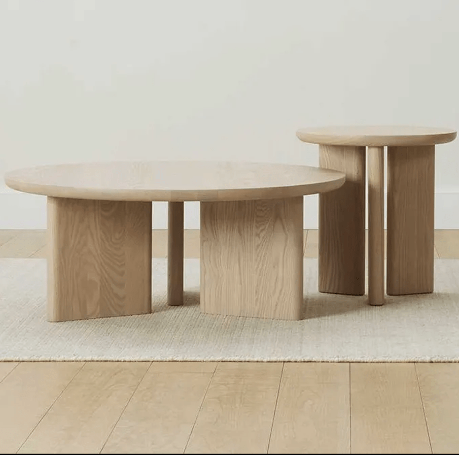 Clarence Solid Oak Wood Coffee Table - INTERIORTONIC