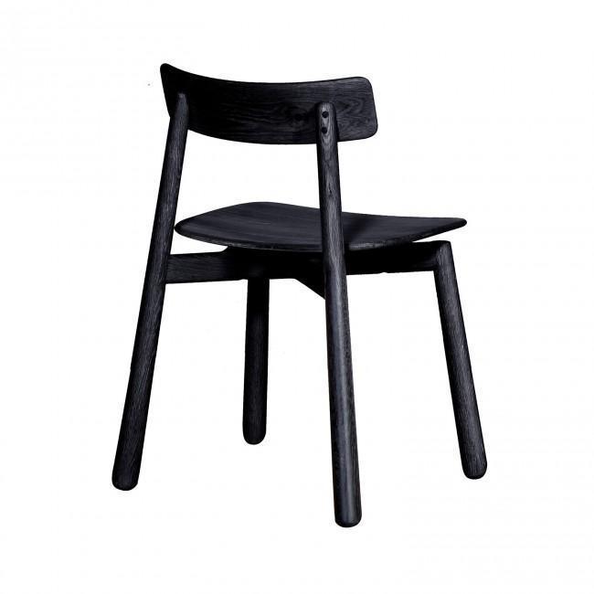 Danish Dining Chair In Mahogany Black - INTERIORTONIC