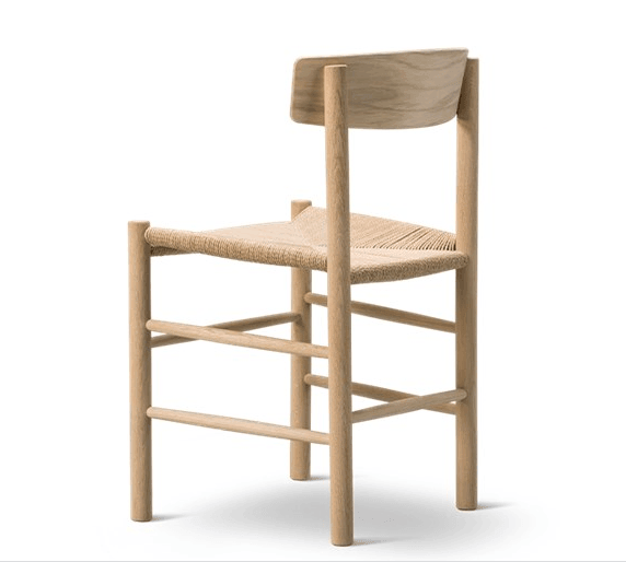 Danish Woven Dining Chair in Oak Natural - INTERIORTONIC