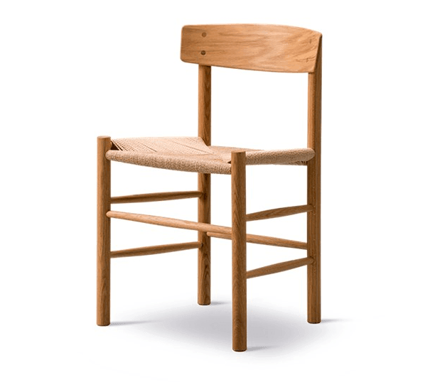 Danish Woven Dining Chair in Teak Natural - INTERIORTONIC