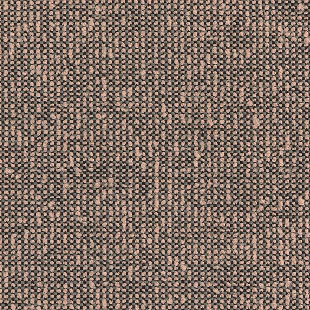 Close-up of 100% polyester beige and black woven upholstery fabric showing a tight, looped texture ideal for heavy-duty indoor sofa applications.