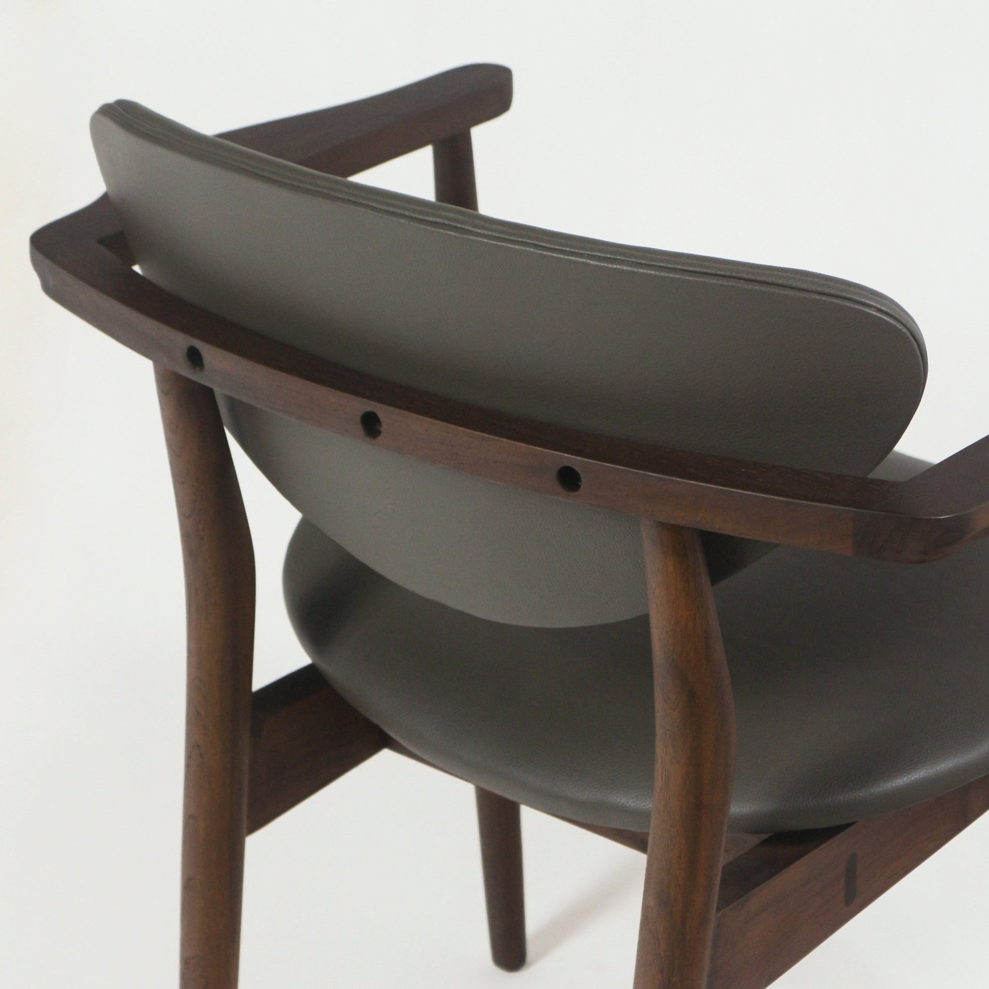 Eugene Teak & Leather Dining Chair - INTERIORTONIC