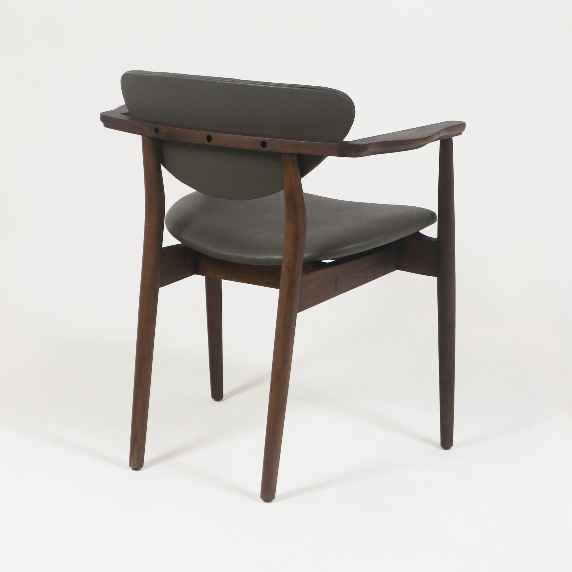 Eugene Teak & Leather Dining Chair - INTERIORTONIC