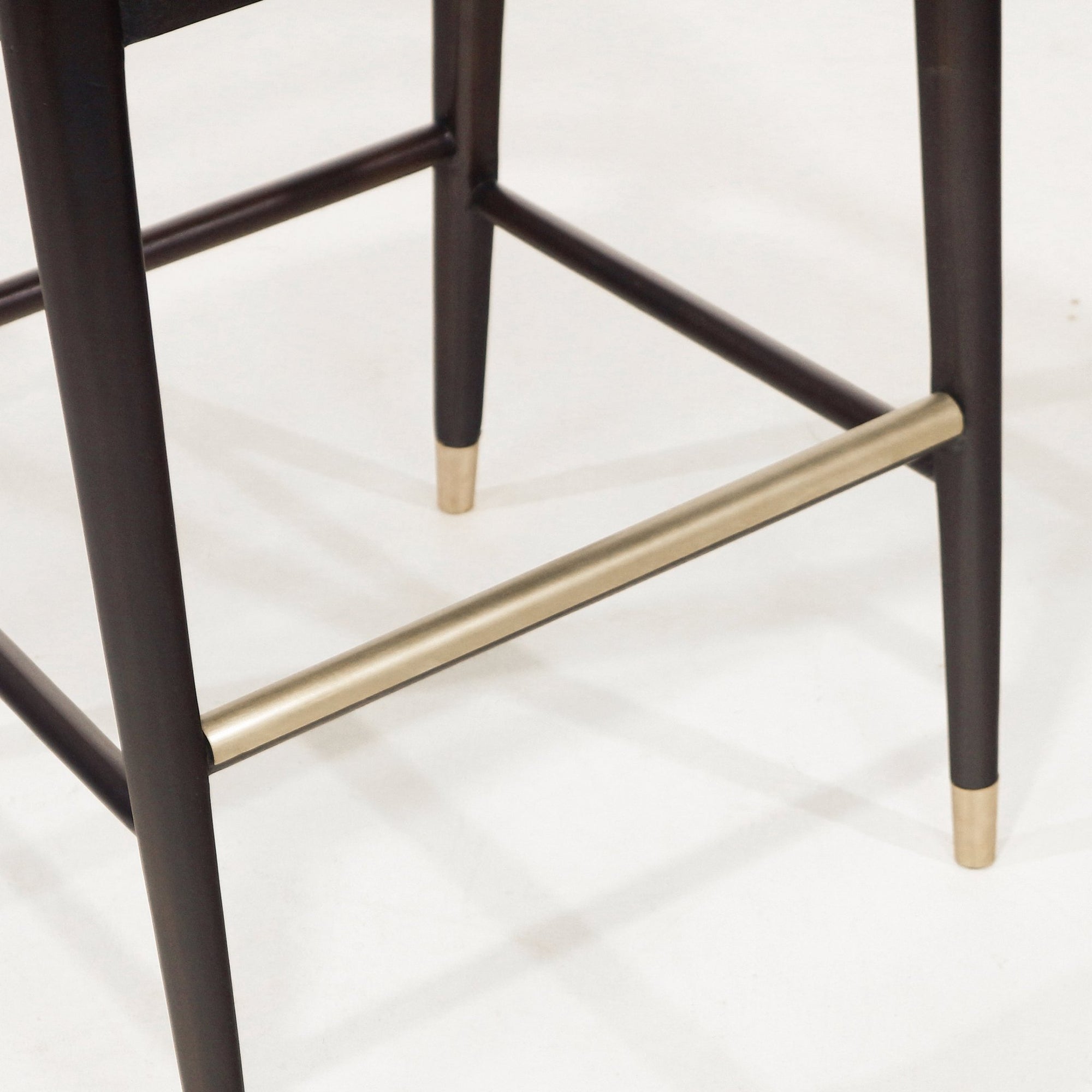 Fara Teak Rope - Backed & Upholstered Counter & Bar Stool - INTERIORTONIC