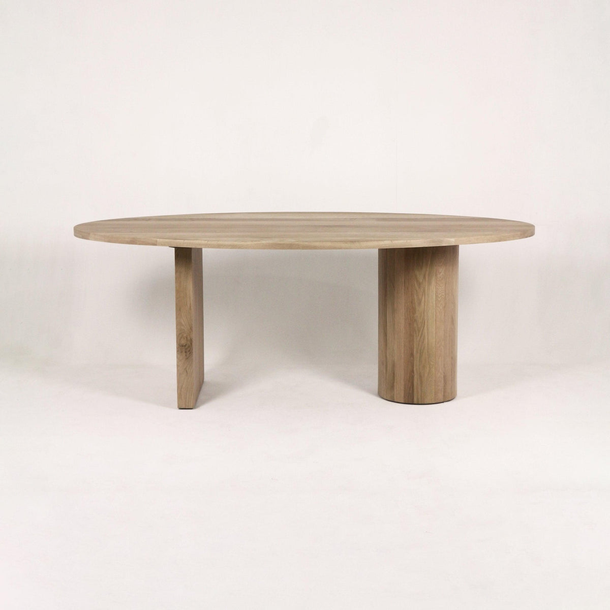 Focus Dining Table in Oak Natural Finish - INTERIORTONIC