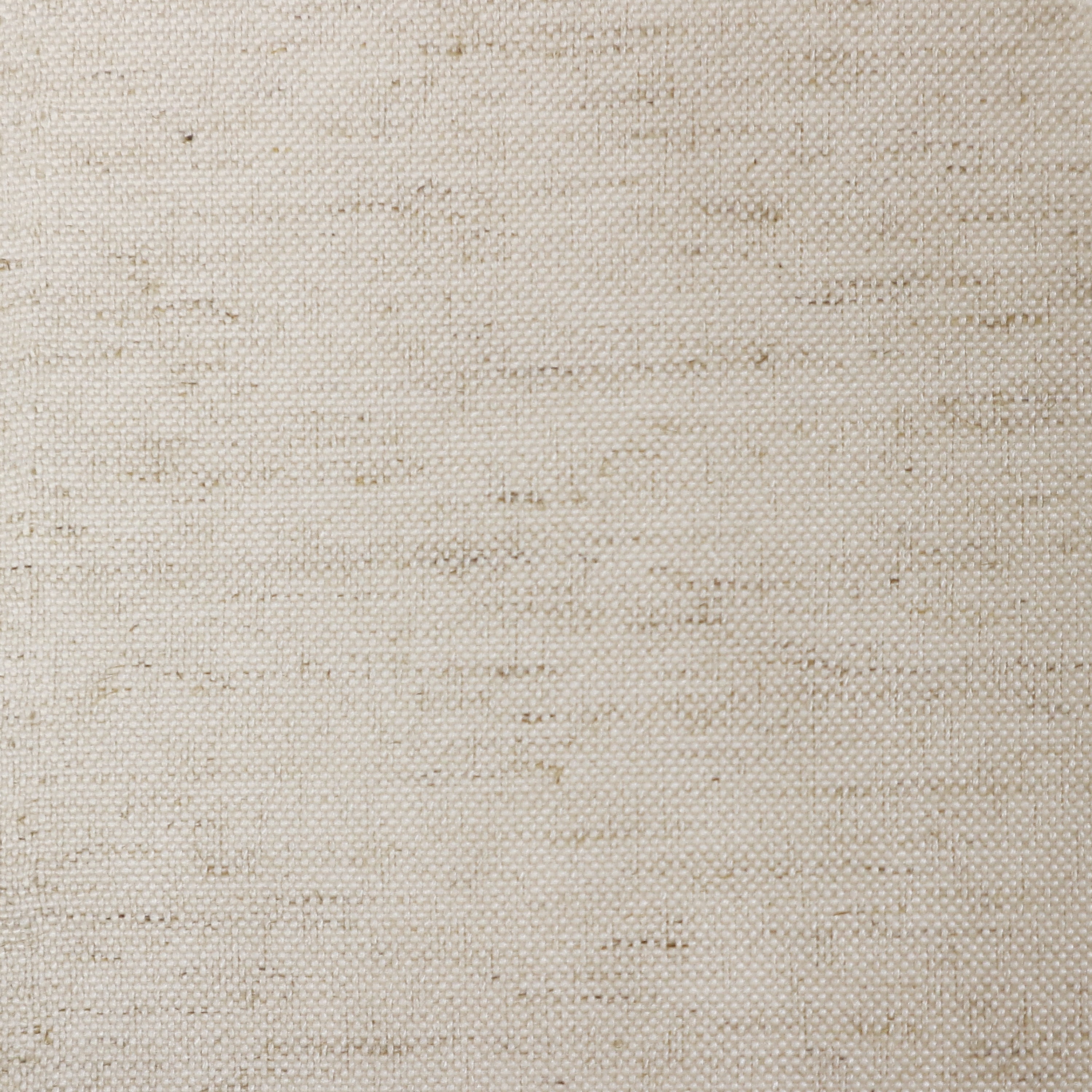 Close-up of neutral beige upholstery fabric showing a tight, linen-like woven texture ideal for an upholstered dining chair seat.