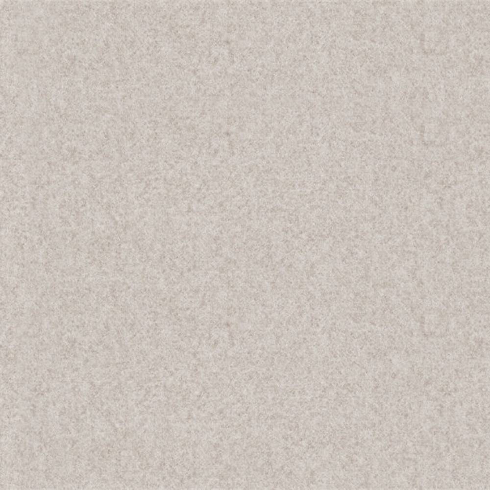 Close-up swatch of light beige 100% polyester upholstery fabric showing a soft, subtly mottled texture, presented flat as a sample for sofas and office seating.