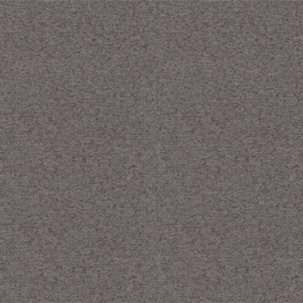 Close-up of a solid muted mauve-gray 100% polyester upholstery fabric swatch showing a fine, heathered texture, suitable for sofas and office seating.