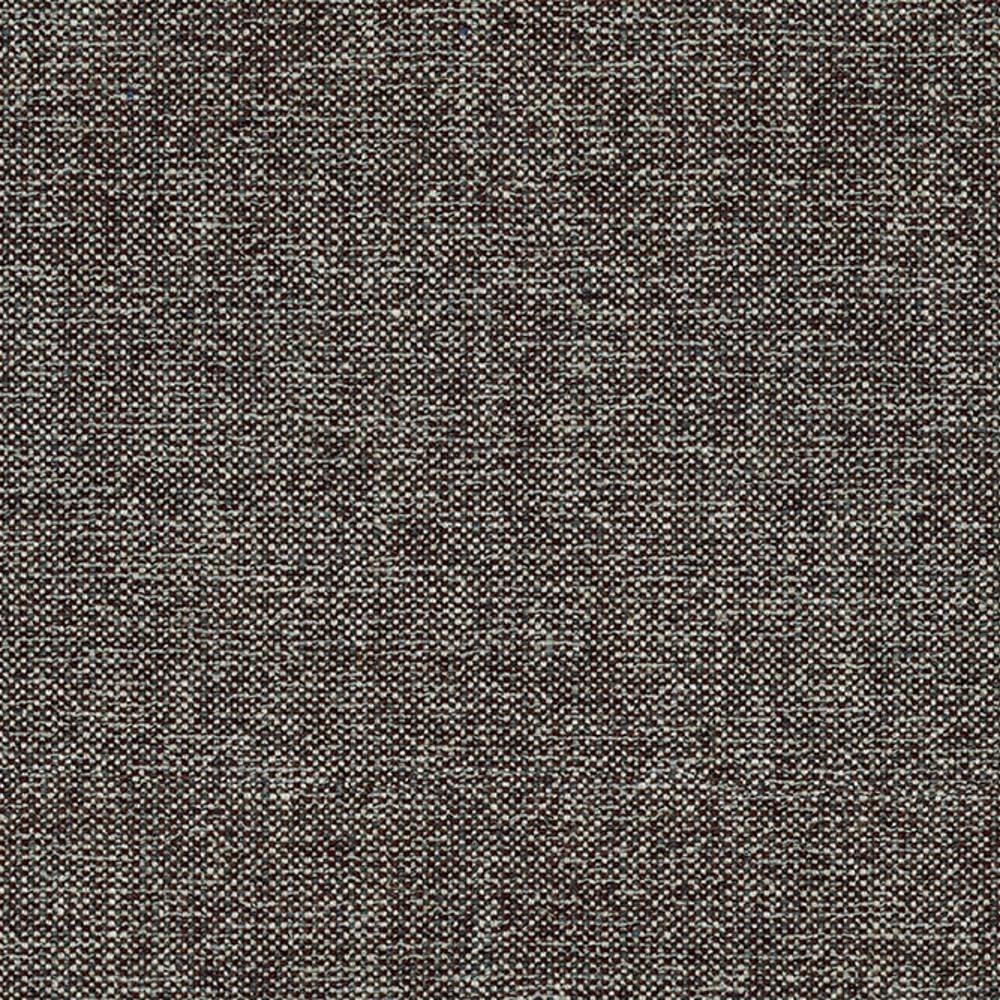Close-up of neutral brown-gray linen-blend upholstery fabric with a tight, speckled woven texture; 38% polyester, 50% viscose, 12% linen, ideal for contemporary sofas.