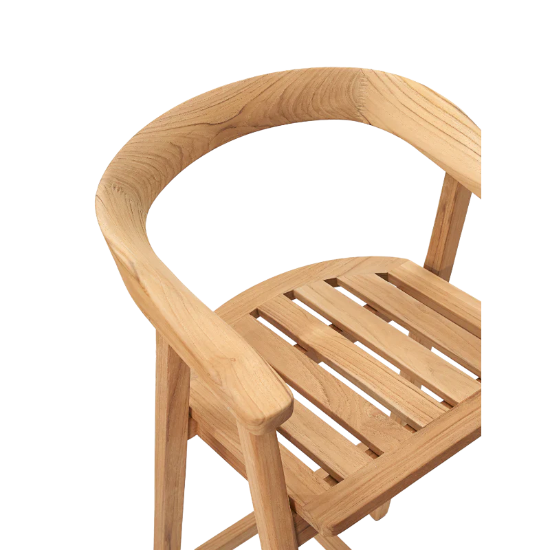 Georges Teak Outdoor Bar Stool