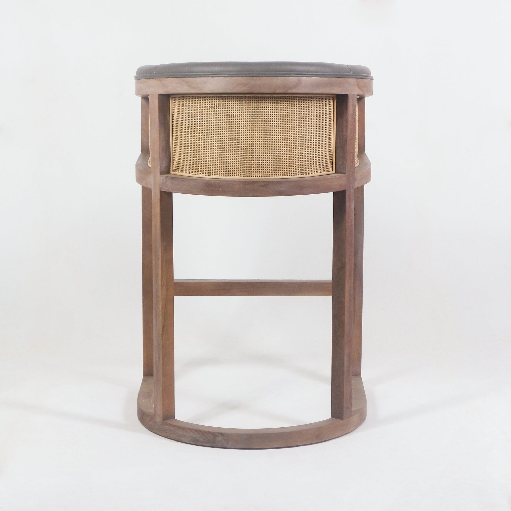 Janita Teak Indoor Bar Stool - INTERIORTONIC