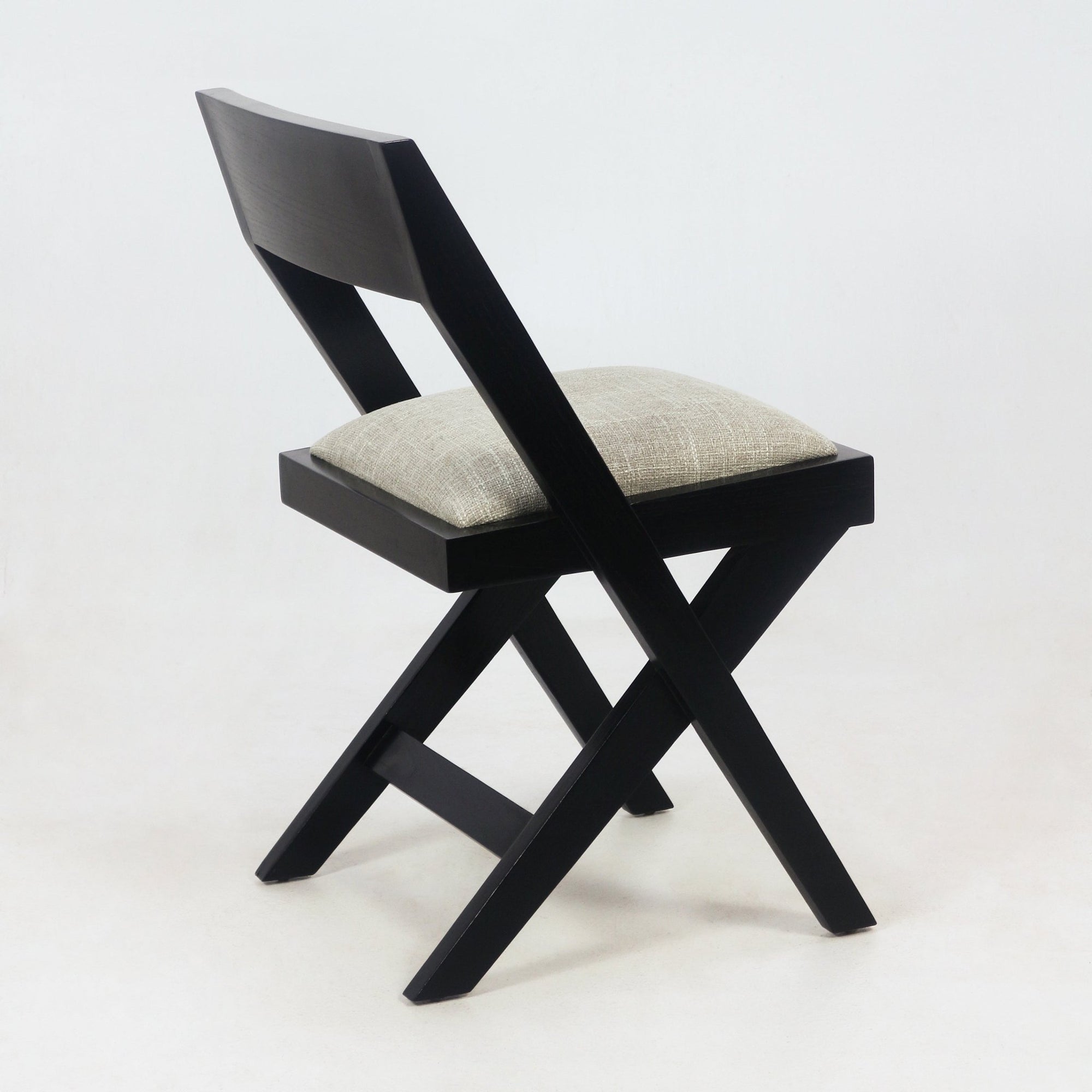 Jeanneret Side Chair With Upholstered Cushion - INTERIORTONIC