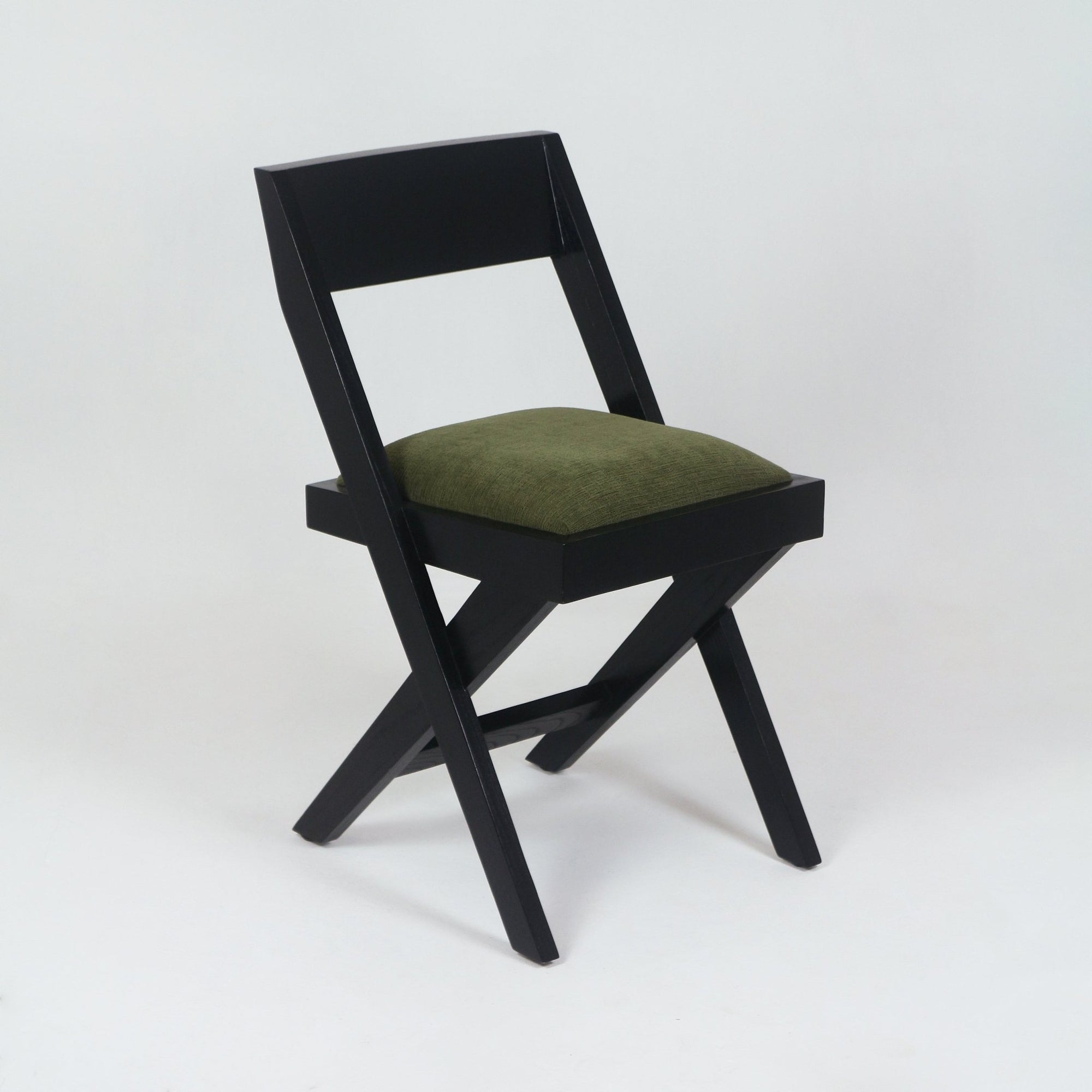 Jeanneret Side Chair With Upholstered Cushion - INTERIORTONIC