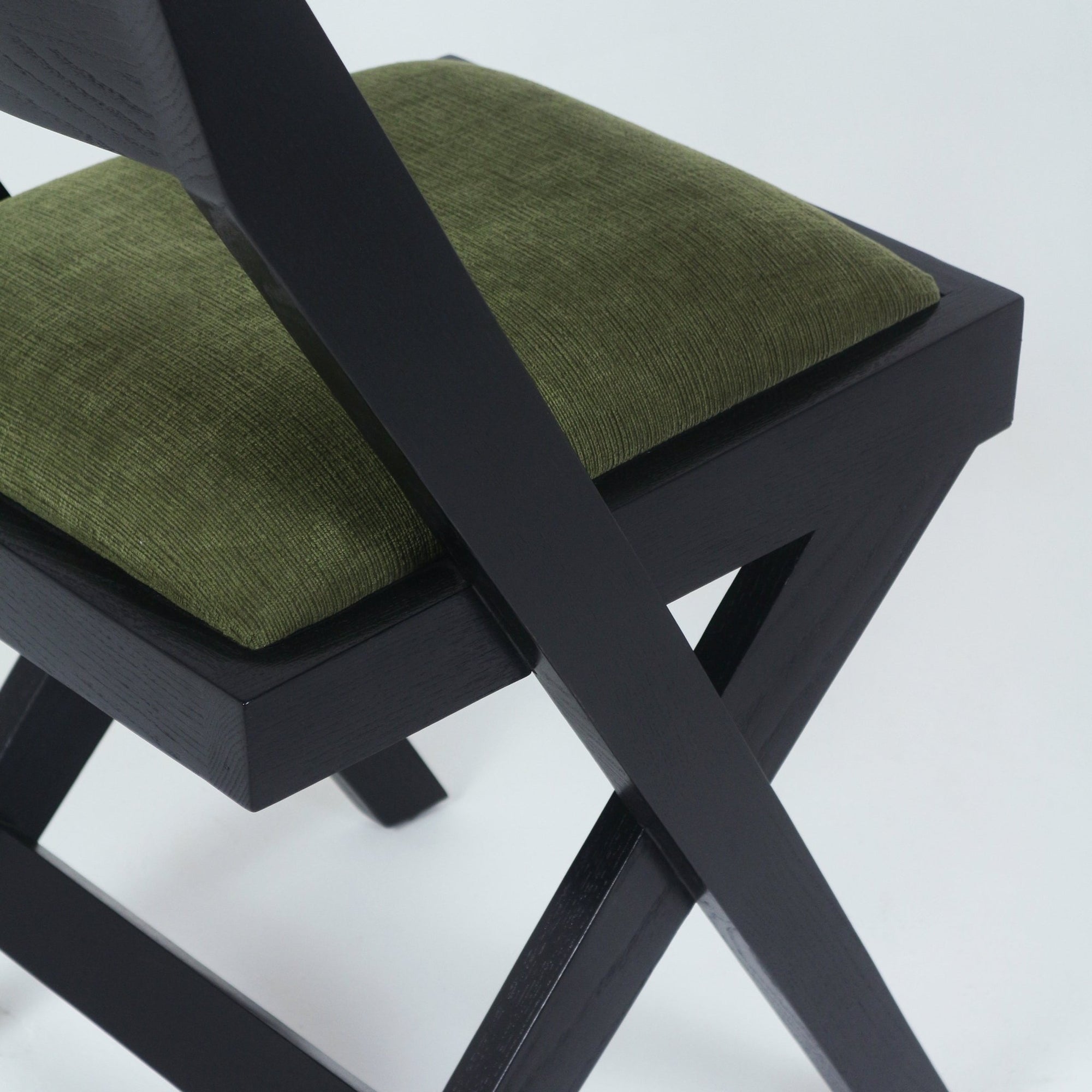 Jeanneret Side Chair With Upholstered Cushion - INTERIORTONIC