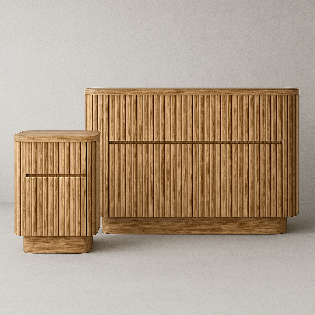 Kaari Fluted Oak Dresser Kaari Fluted Oak Dresser