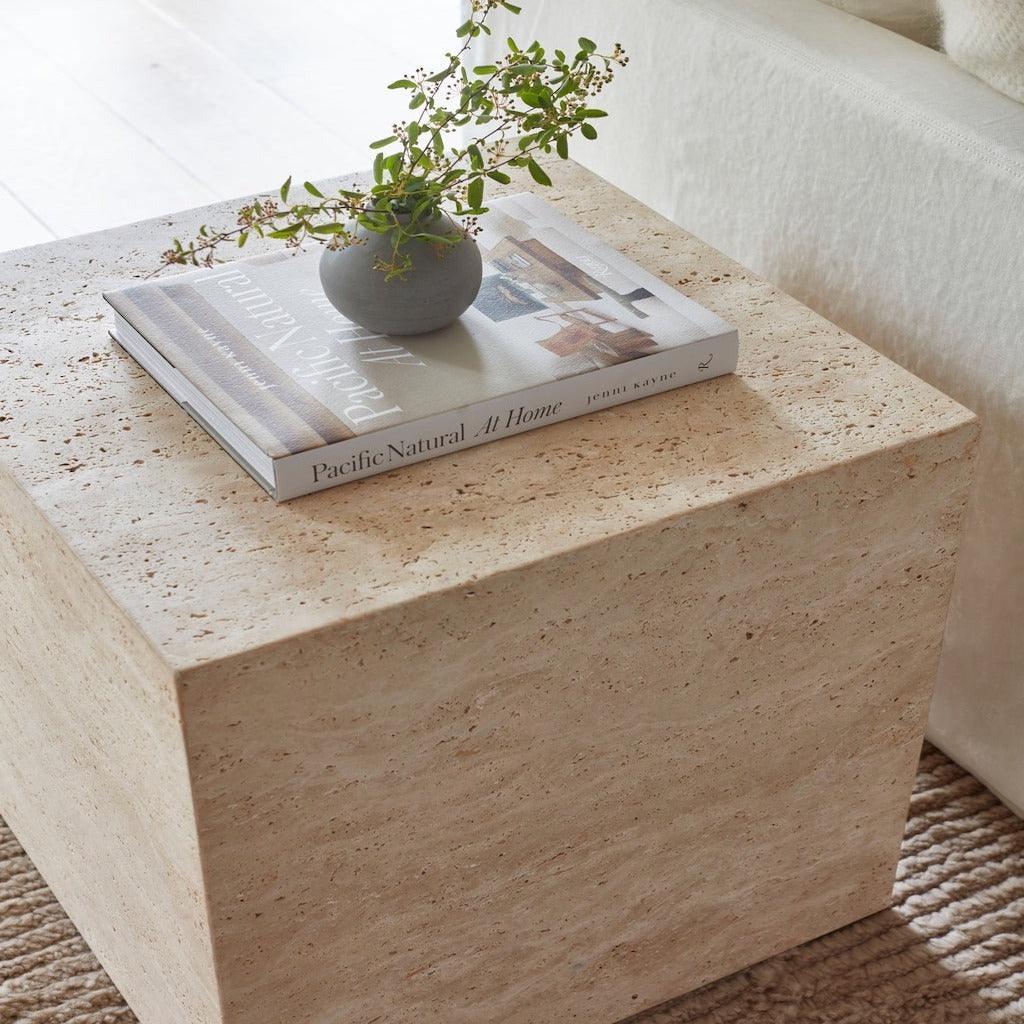 Mala Travertine Nightstand - INTERIORTONIC