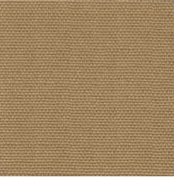 Close-up of a beige woven outdoor upholstery fabric swatch with a tight basketweave texture, ideal for coastal and contemporary outdoor sofas and ottomans.