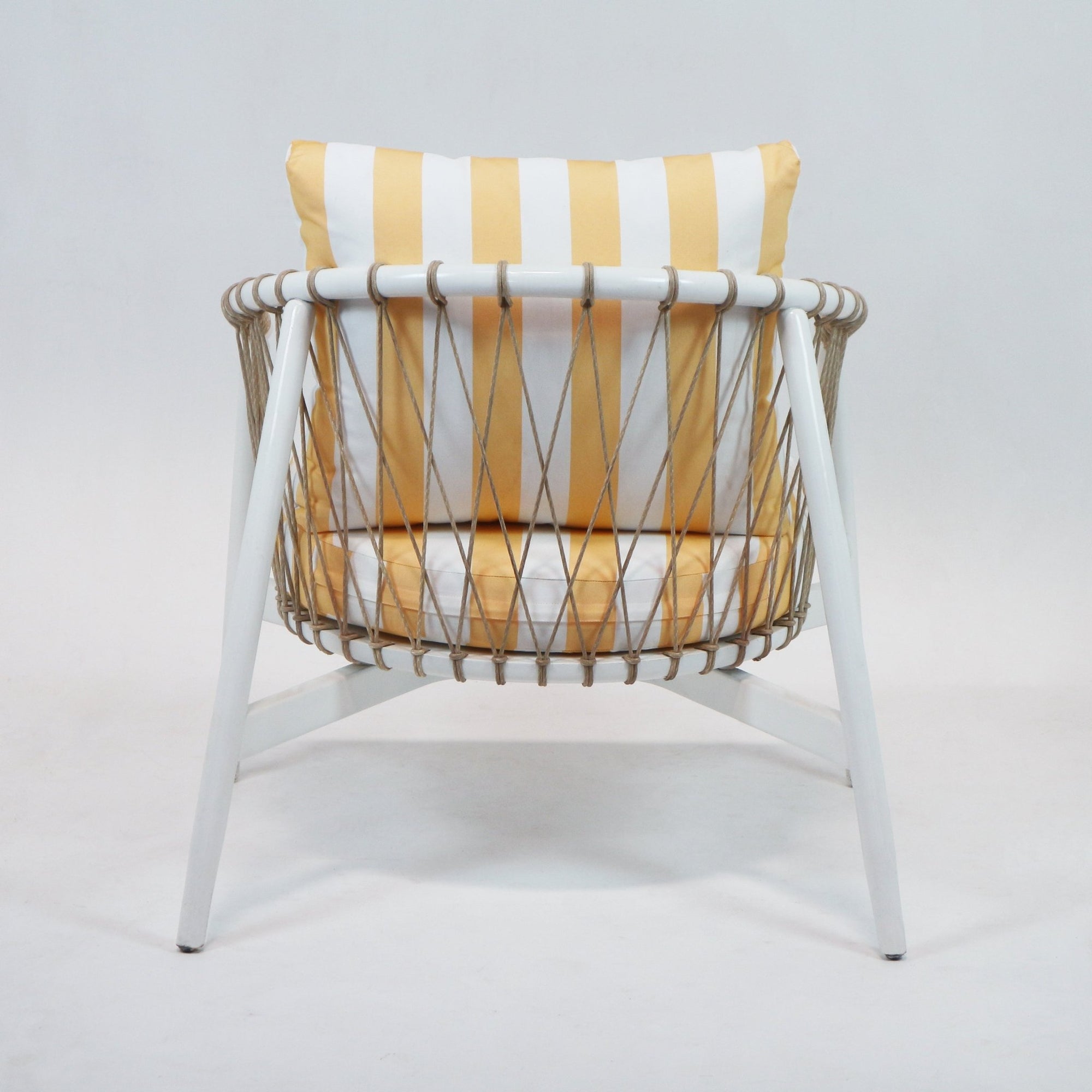 Mevcali Lounge Chair with Summer Stripe Upholstery - INTERIORTONIC