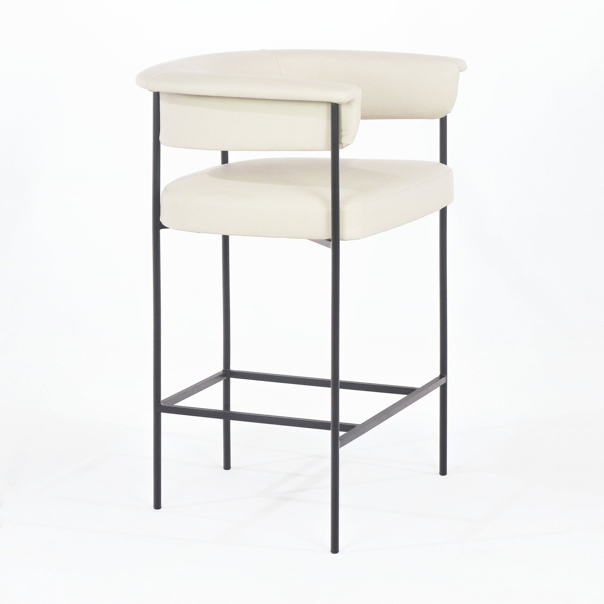 Mikra Counter & Bar Stool with Leather - INTERIORTONIC