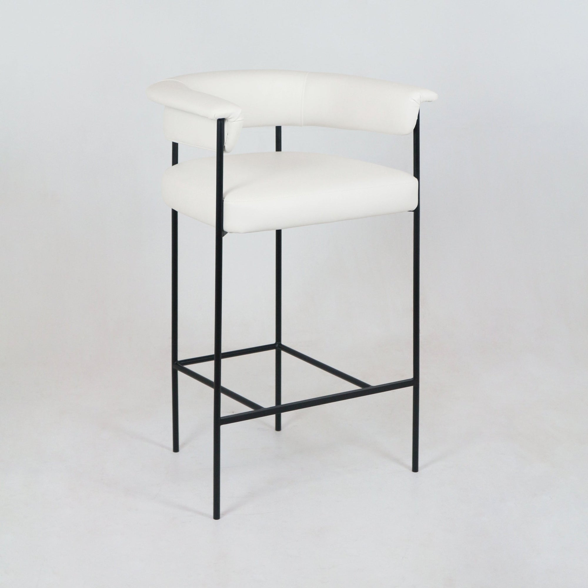 Mikra Counter & Bar Stool with Leather - INTERIORTONIC