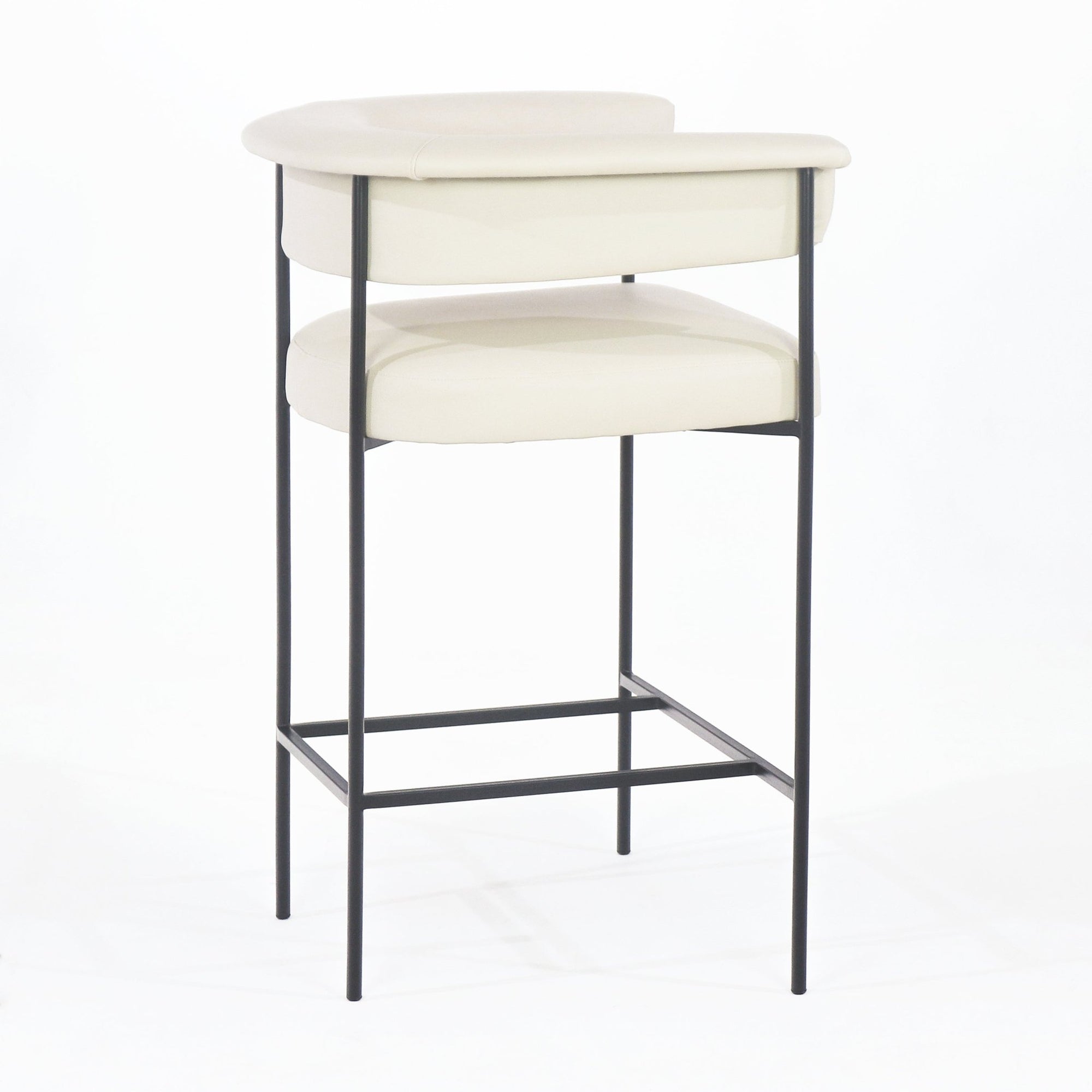 Mikra Counter & Bar Stool with Leather - INTERIORTONIC