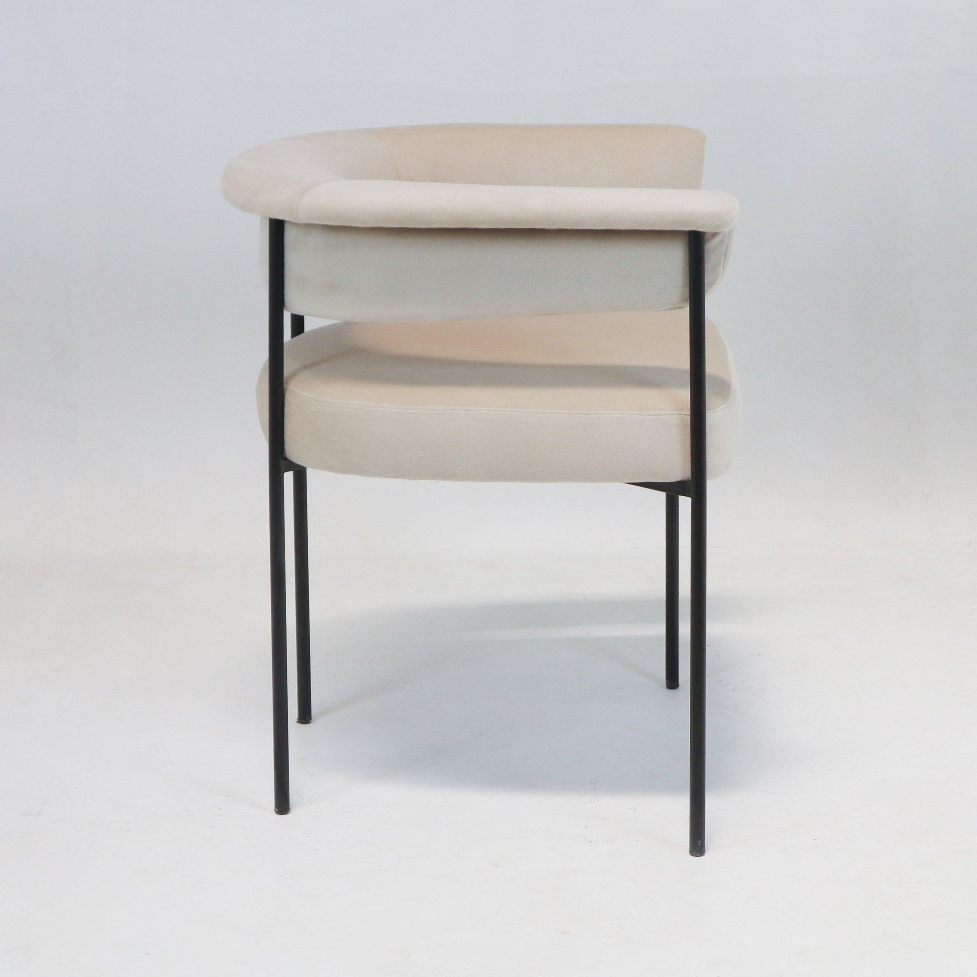 Mikra Dining Chair Cream Boucle - INTERIORTONIC