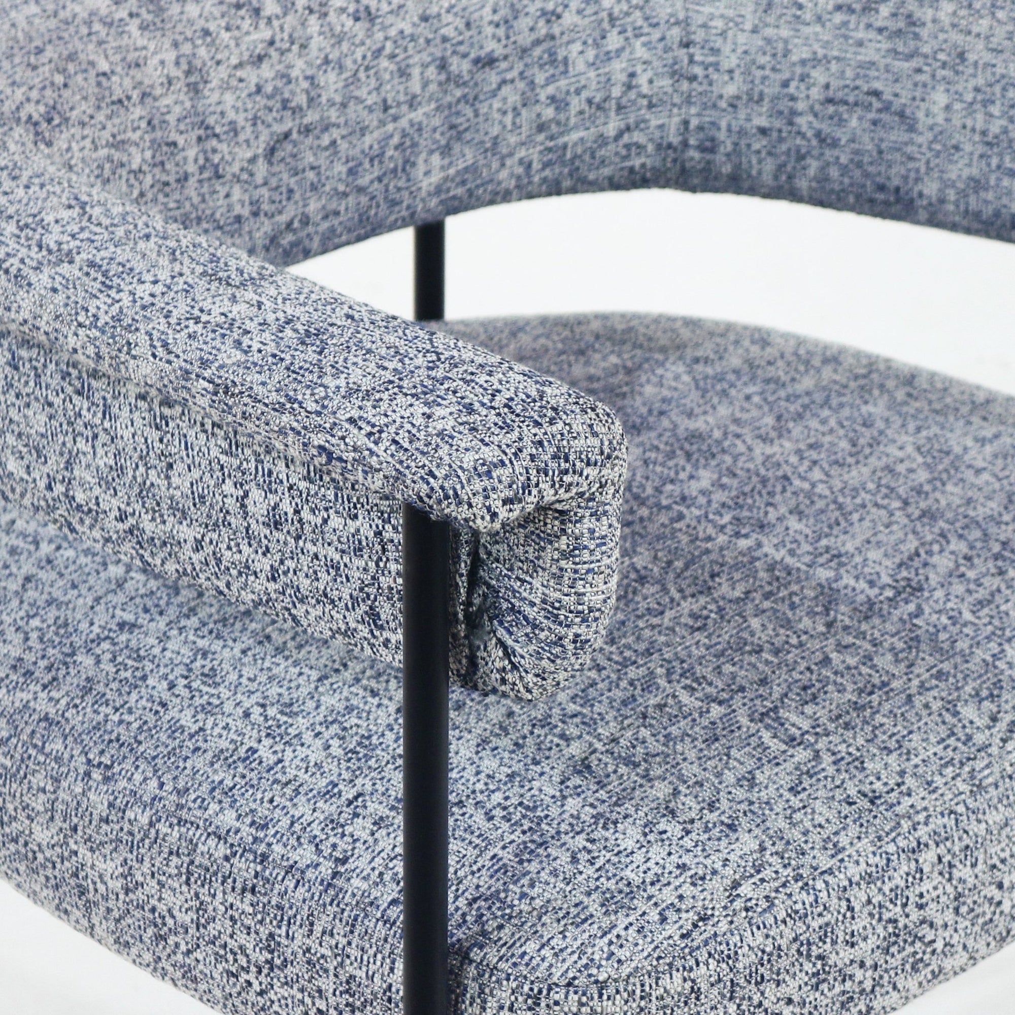 Mikra Dining Chair Gray Boucle - INTERIORTONIC