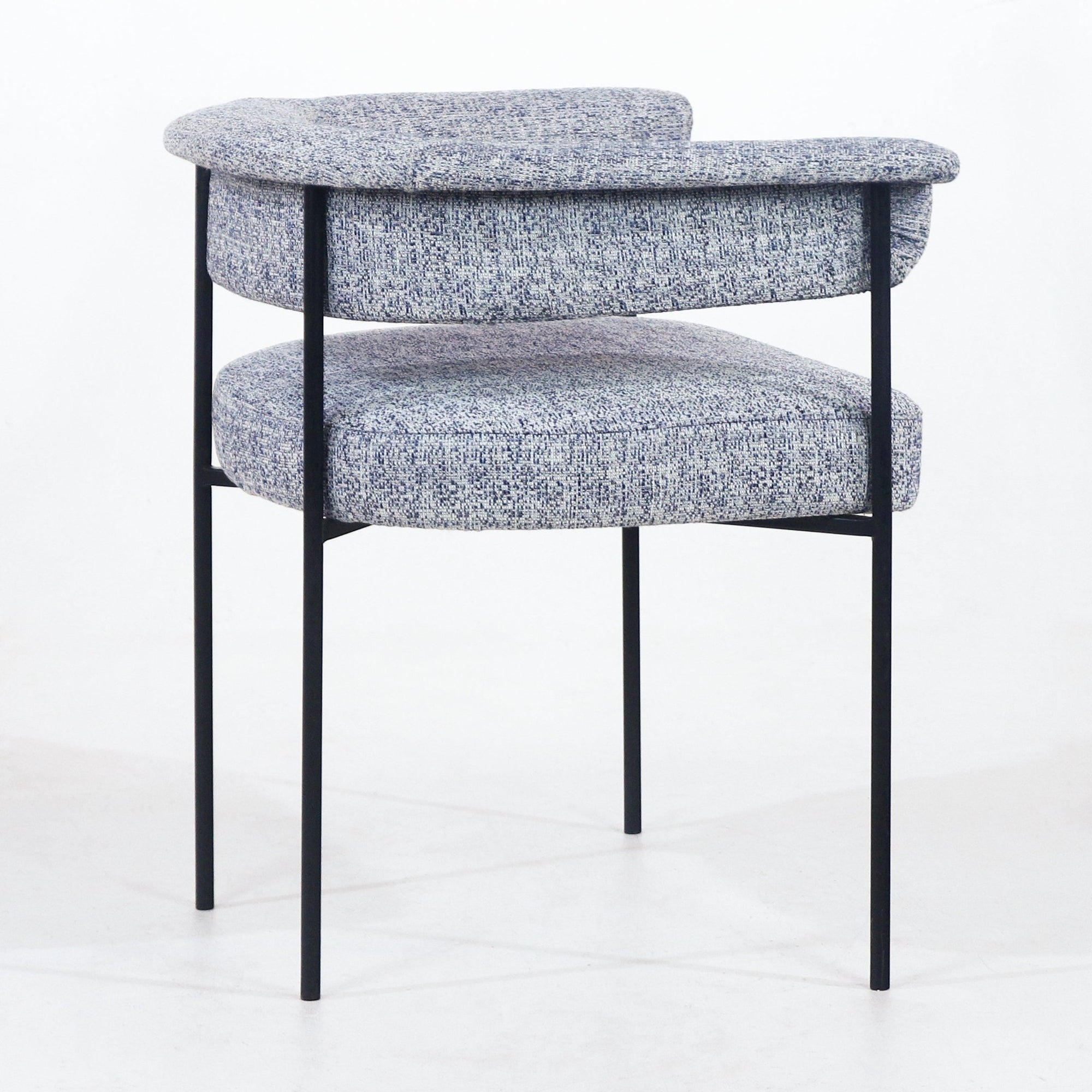 Mikra Dining Chair Gray Boucle - INTERIORTONIC