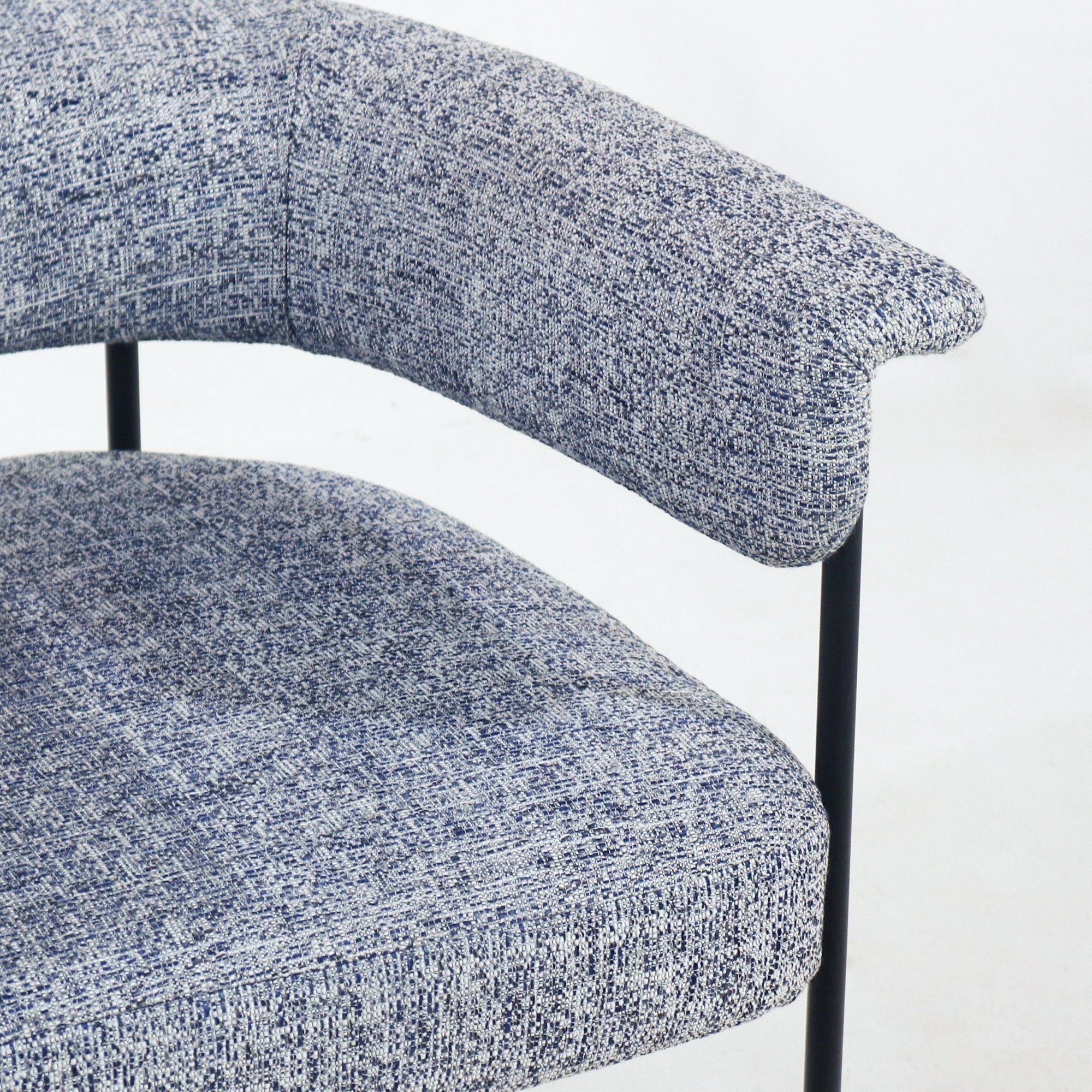 Mikra Dining Chair Gray Boucle - INTERIORTONIC