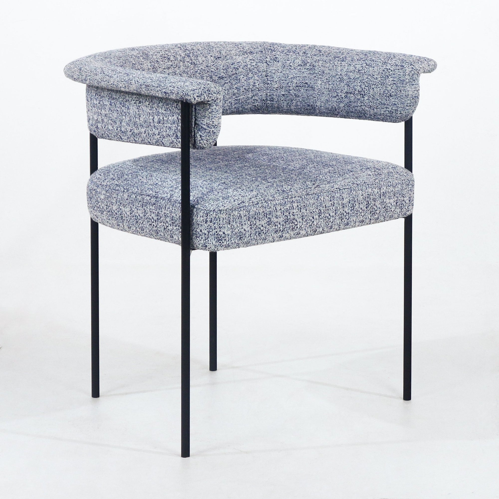 Mikra Dining Chair Gray Boucle - INTERIORTONIC