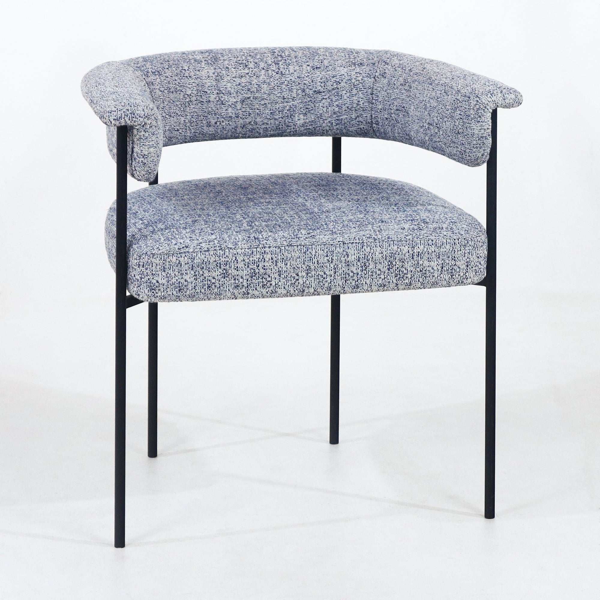 Mikra Dining Chair Gray Boucle - INTERIORTONIC