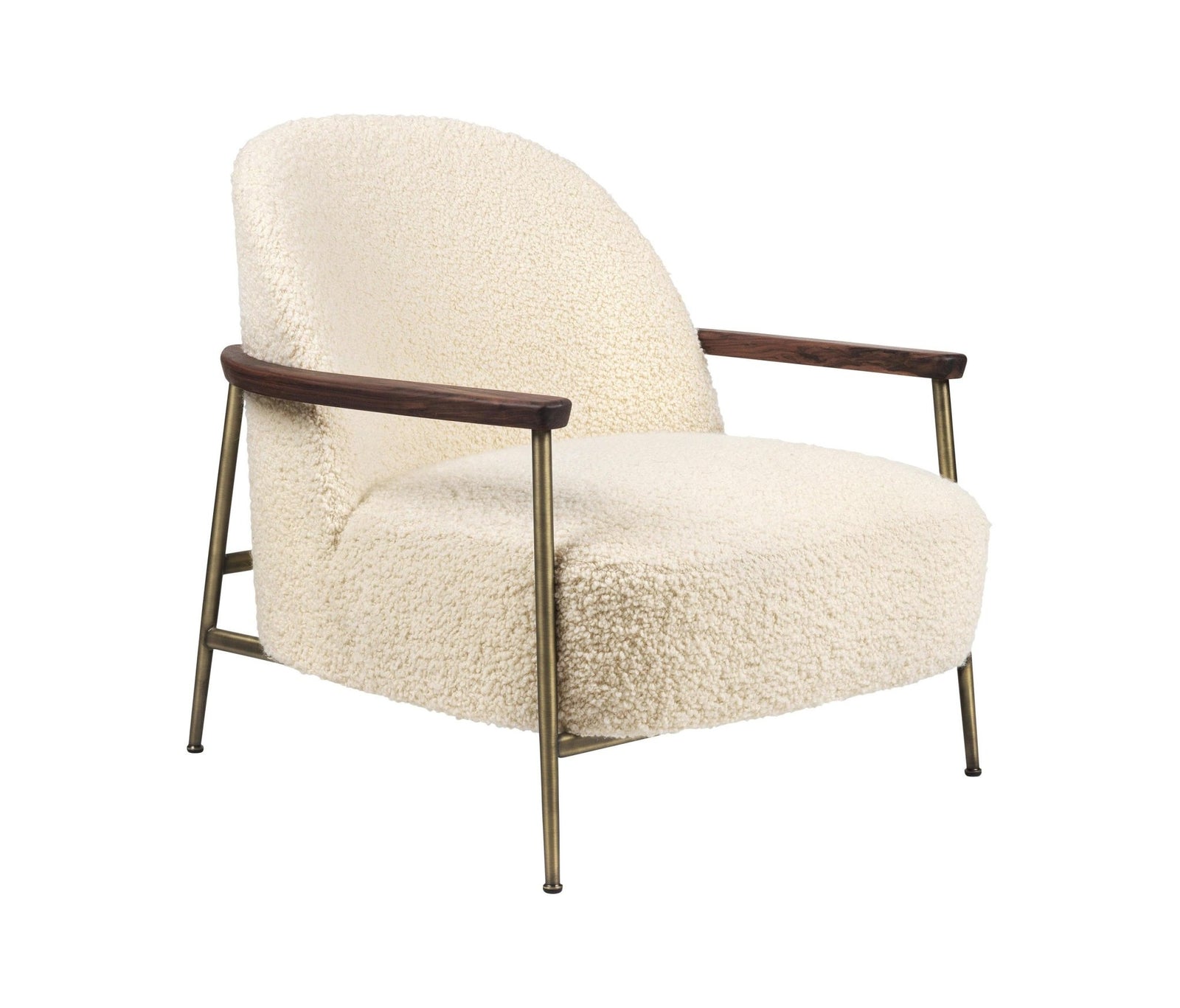 Modernist Boucle Accent Chair - INTERIORTONIC