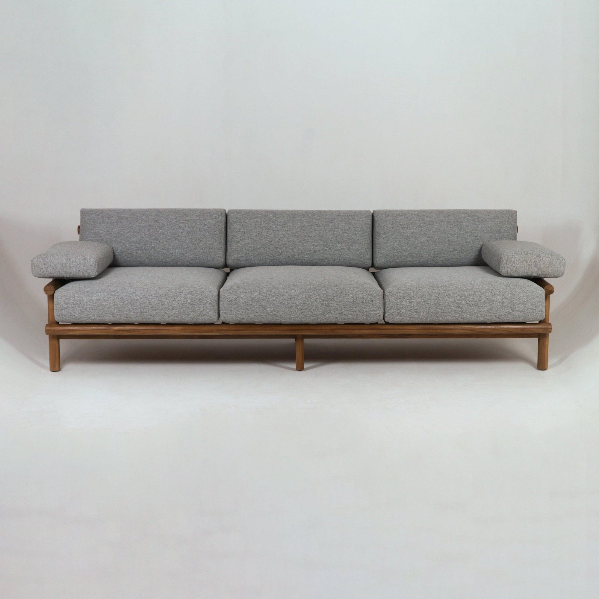 Outdoor Teak Sofa with Sunbrella Fabric - INTERIORTONIC