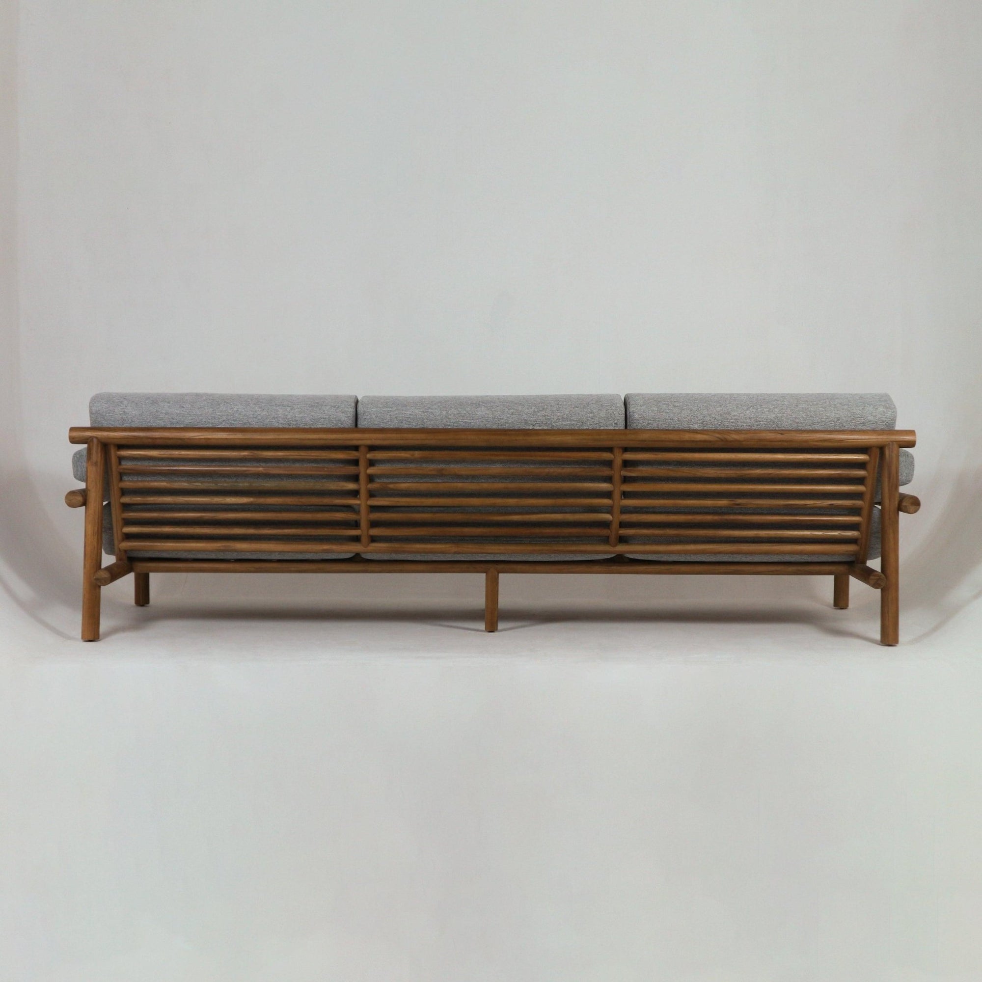 Outdoor Teak Sofa with Sunbrella Fabric - INTERIORTONIC