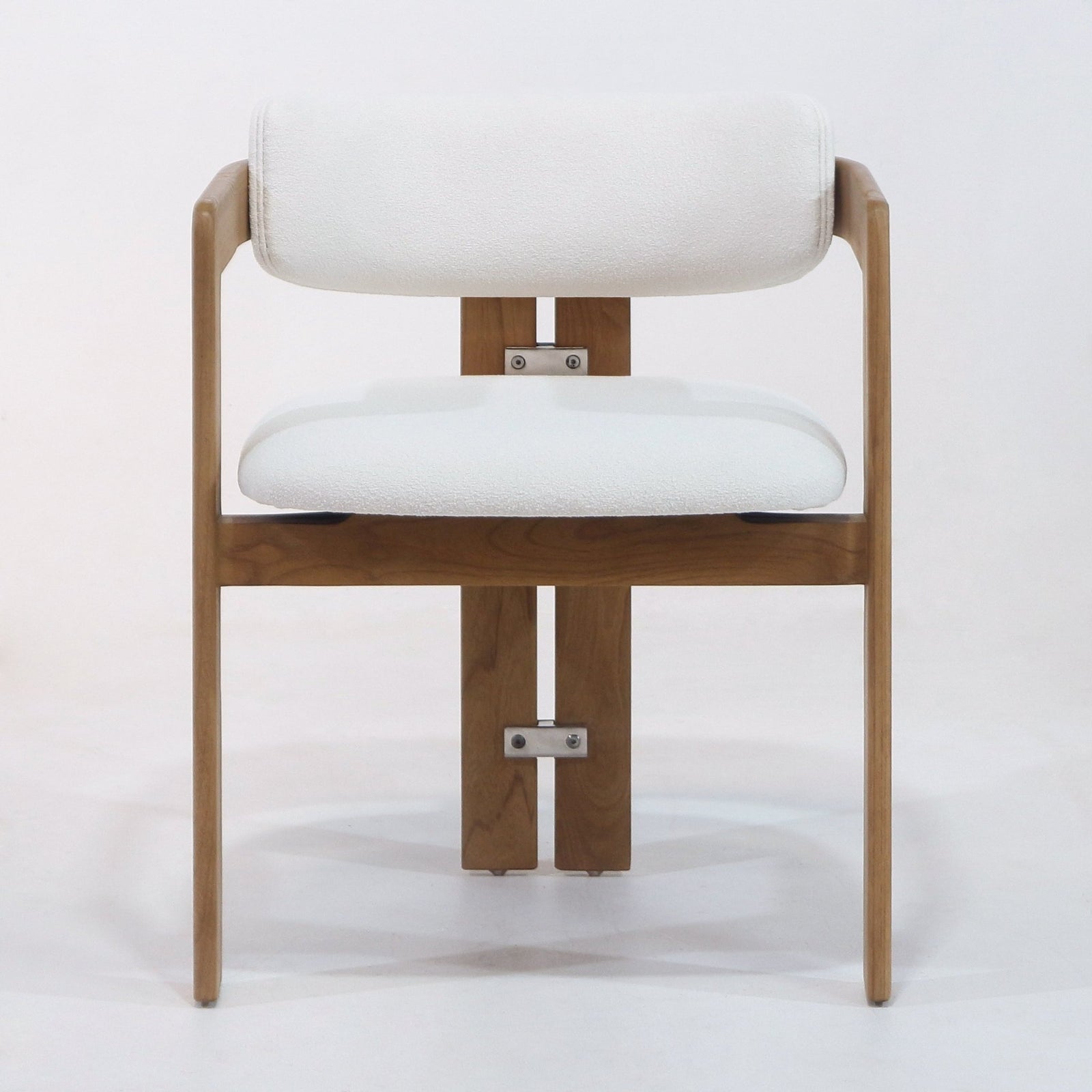 Pamplona Teak & Boucle Dining Chair - INTERIORTONIC